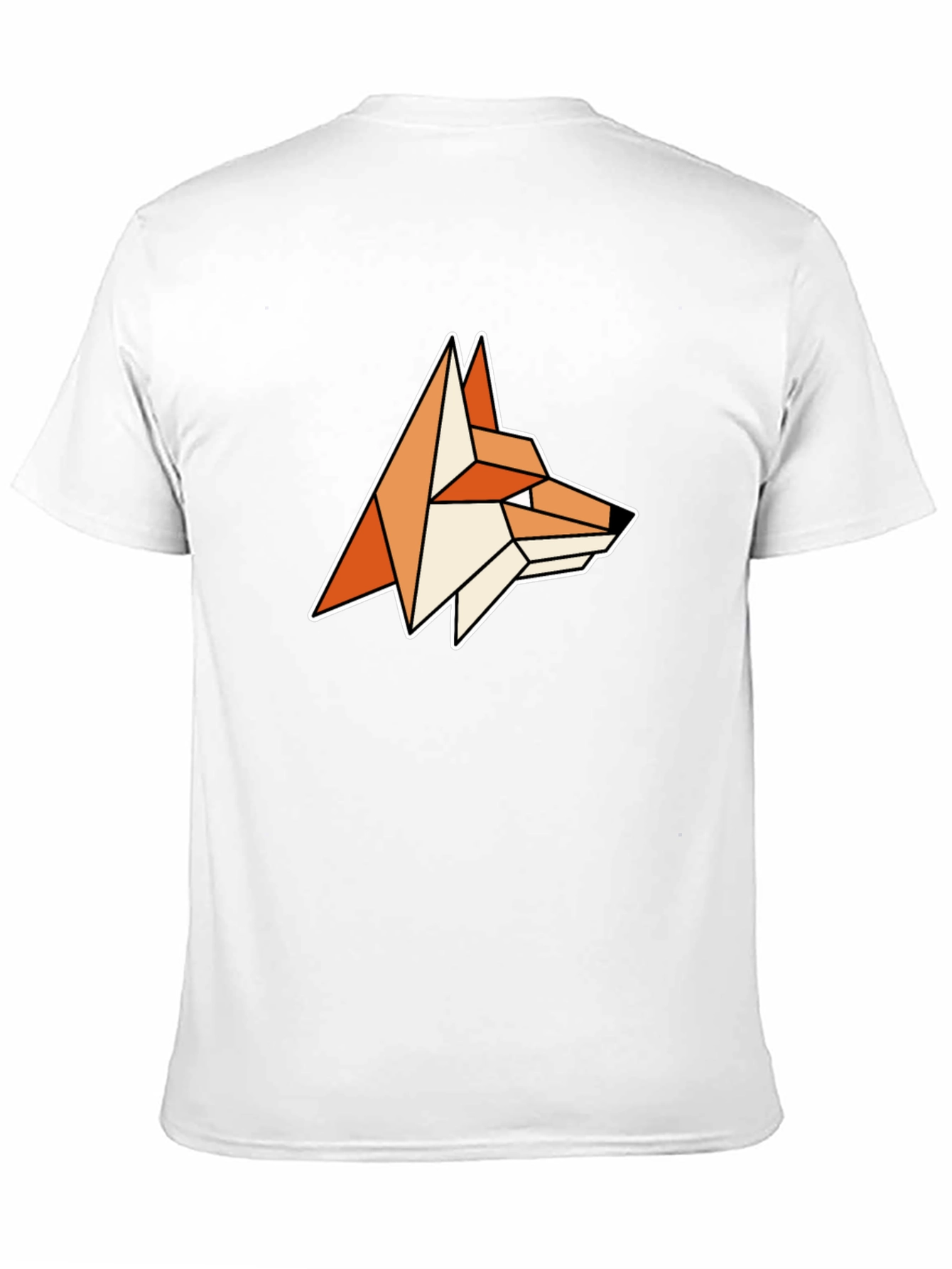 Geometric Fox Graphic Tee - Modern Animal Design