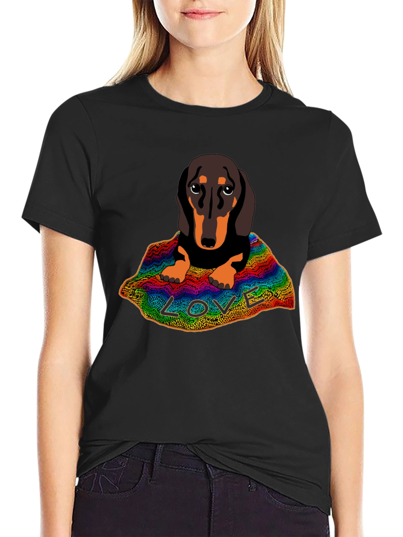 Dachshund LOVE Graphic T-Shirt