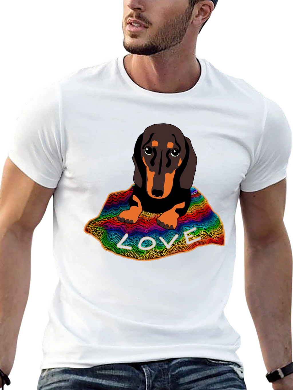 Dachshund LOVE Graphic T-Shirt
