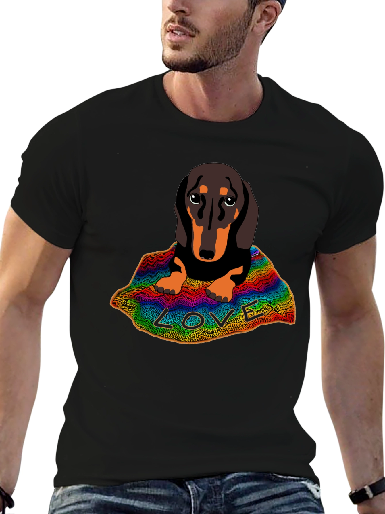 Dachshund LOVE Graphic T-Shirt