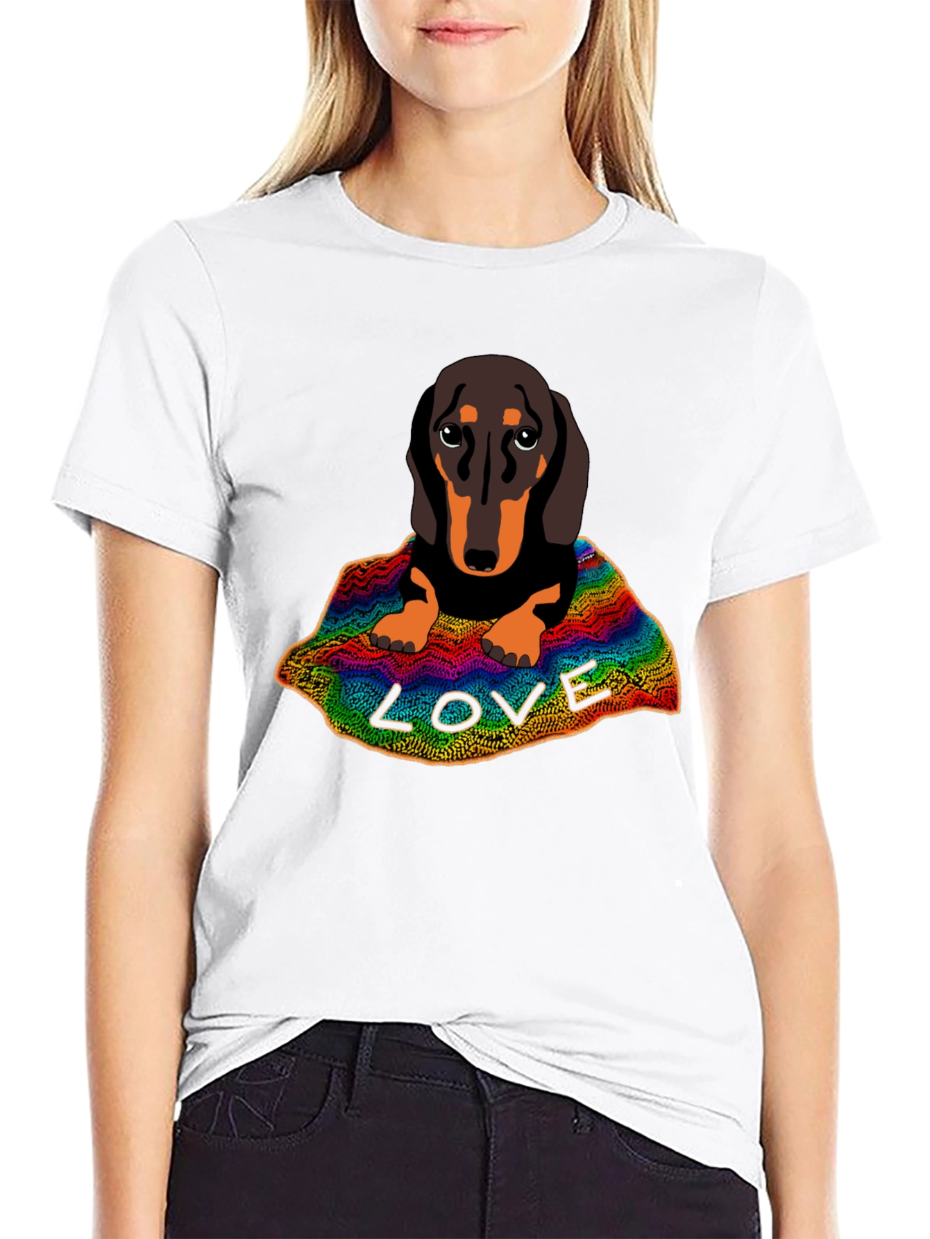 Dachshund LOVE Graphic T-Shirt
