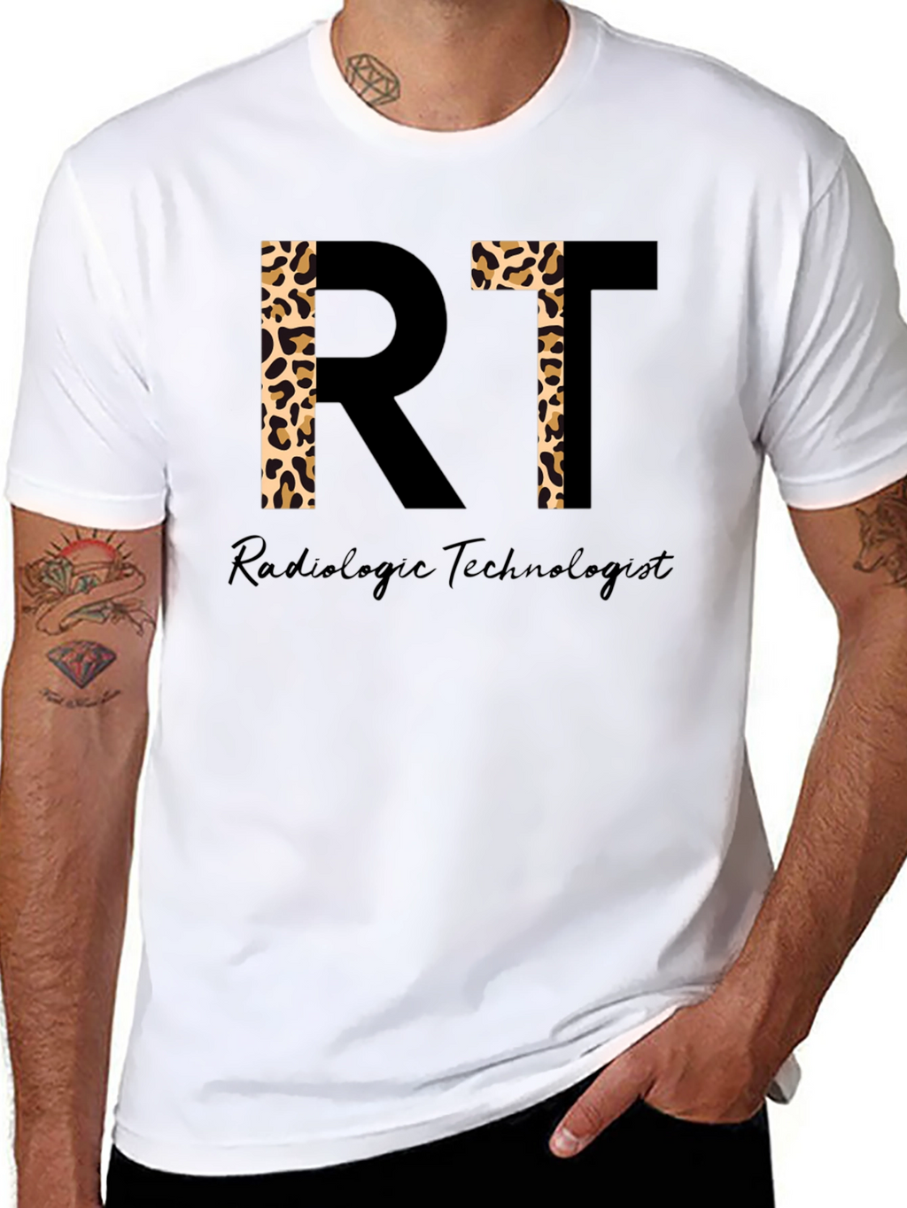 Radiologic Technologist Leopard Print Shirt - RT Tee