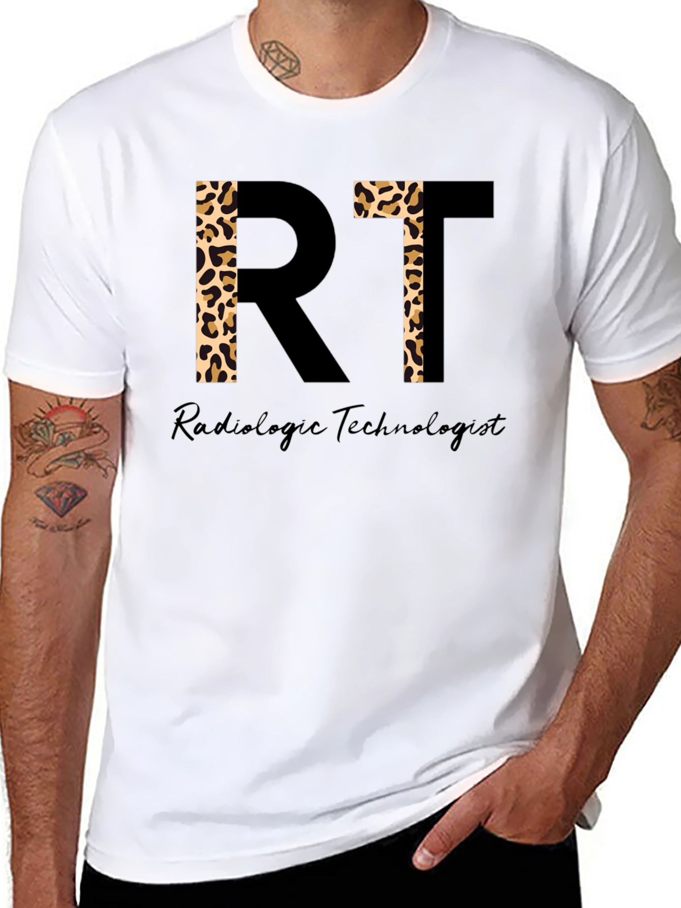 Radiologic Technologist Leopard Print Shirt - RT Tee