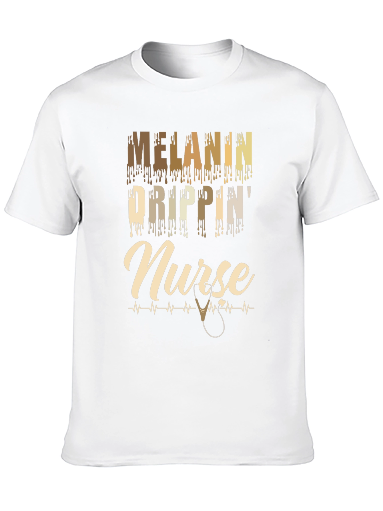 Melanin Drippin Nurse T-Shirt
