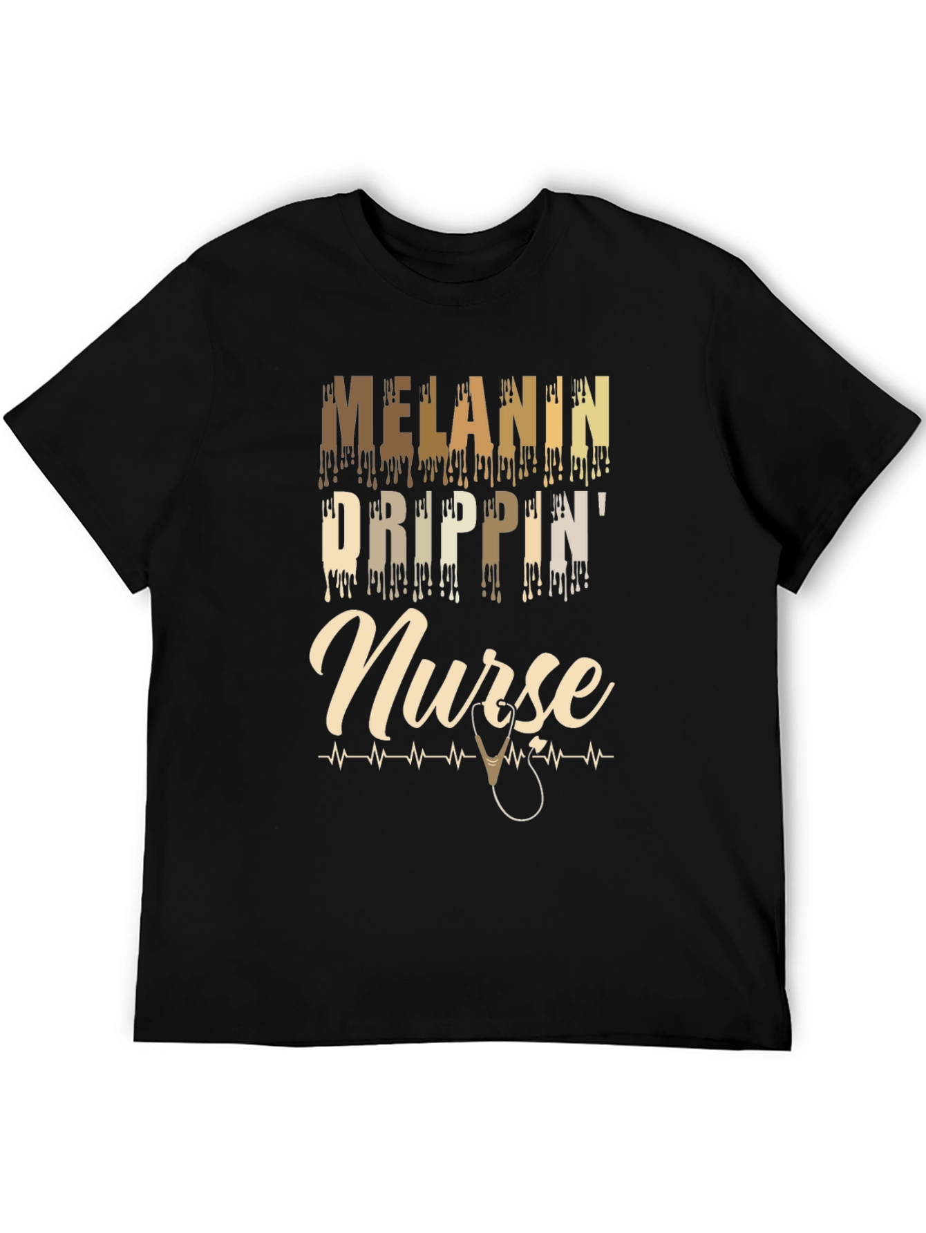 Melanin Drippin Nurse T-Shirt