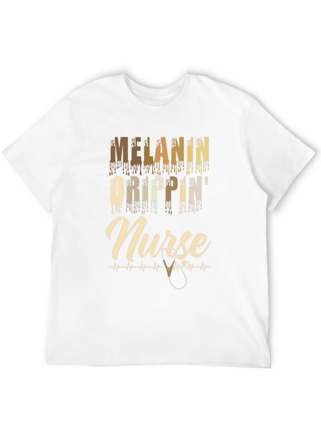 Melanin Drippin Nurse T-Shirt