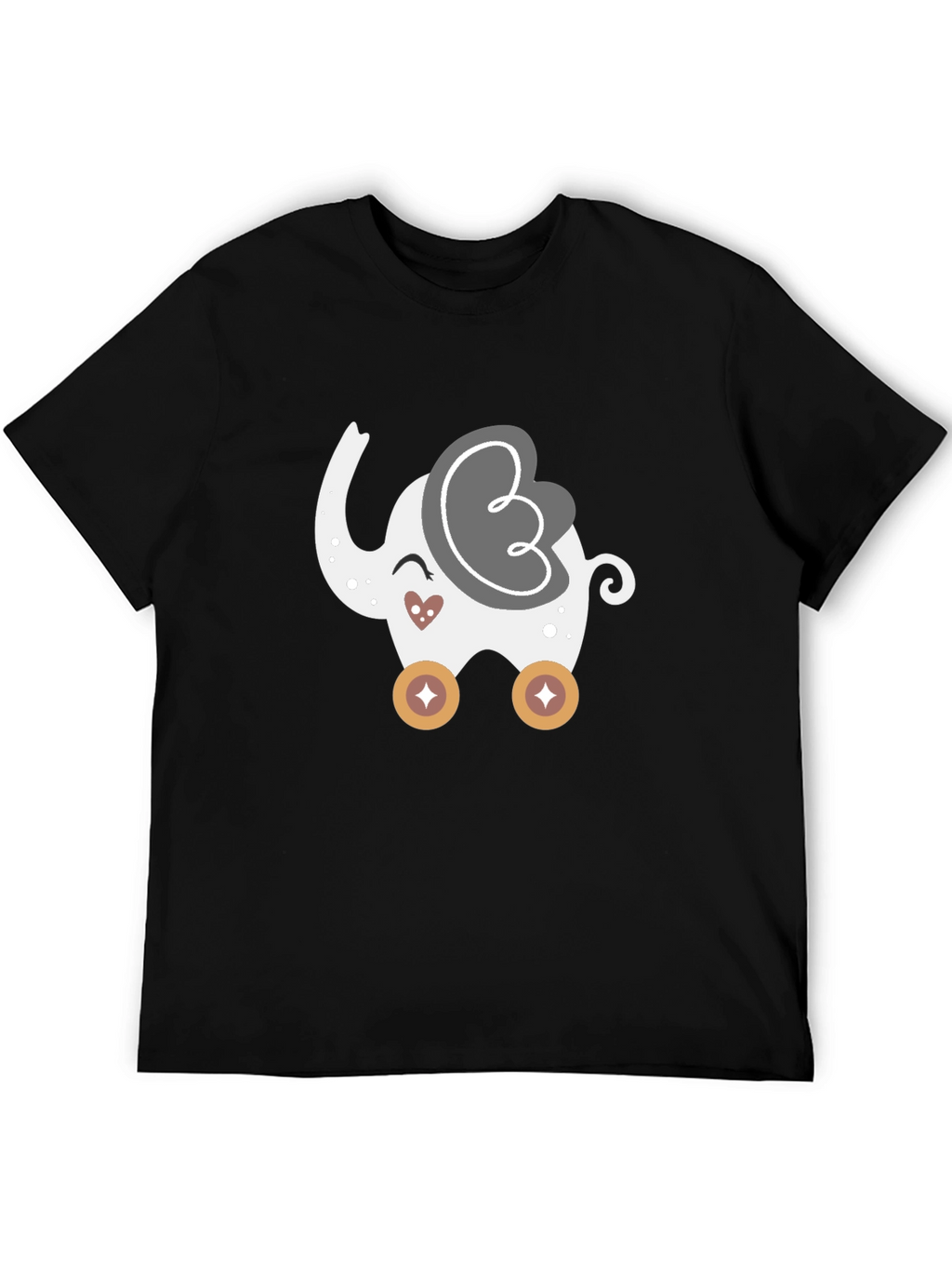 Cute Elephant Rolling Toy Graphic Tee