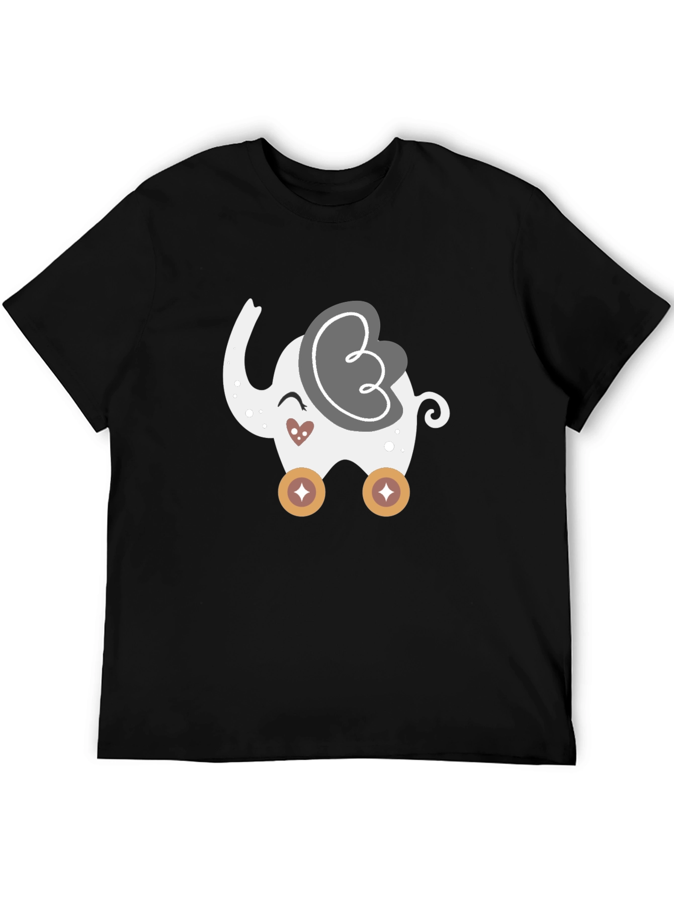 Cute Elephant Rolling Toy Graphic Tee