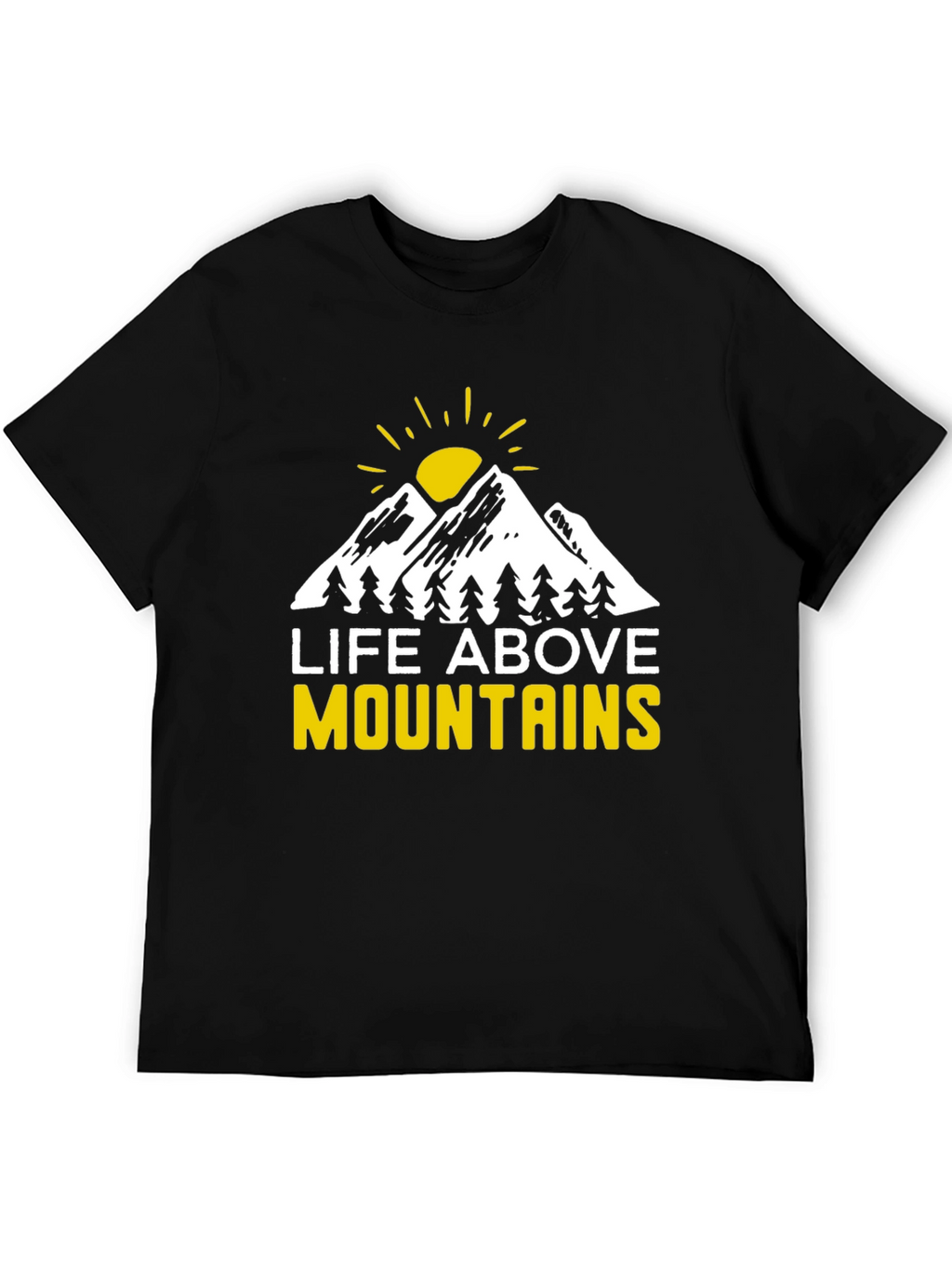 Life Above Mountains Graphic Tee - Black