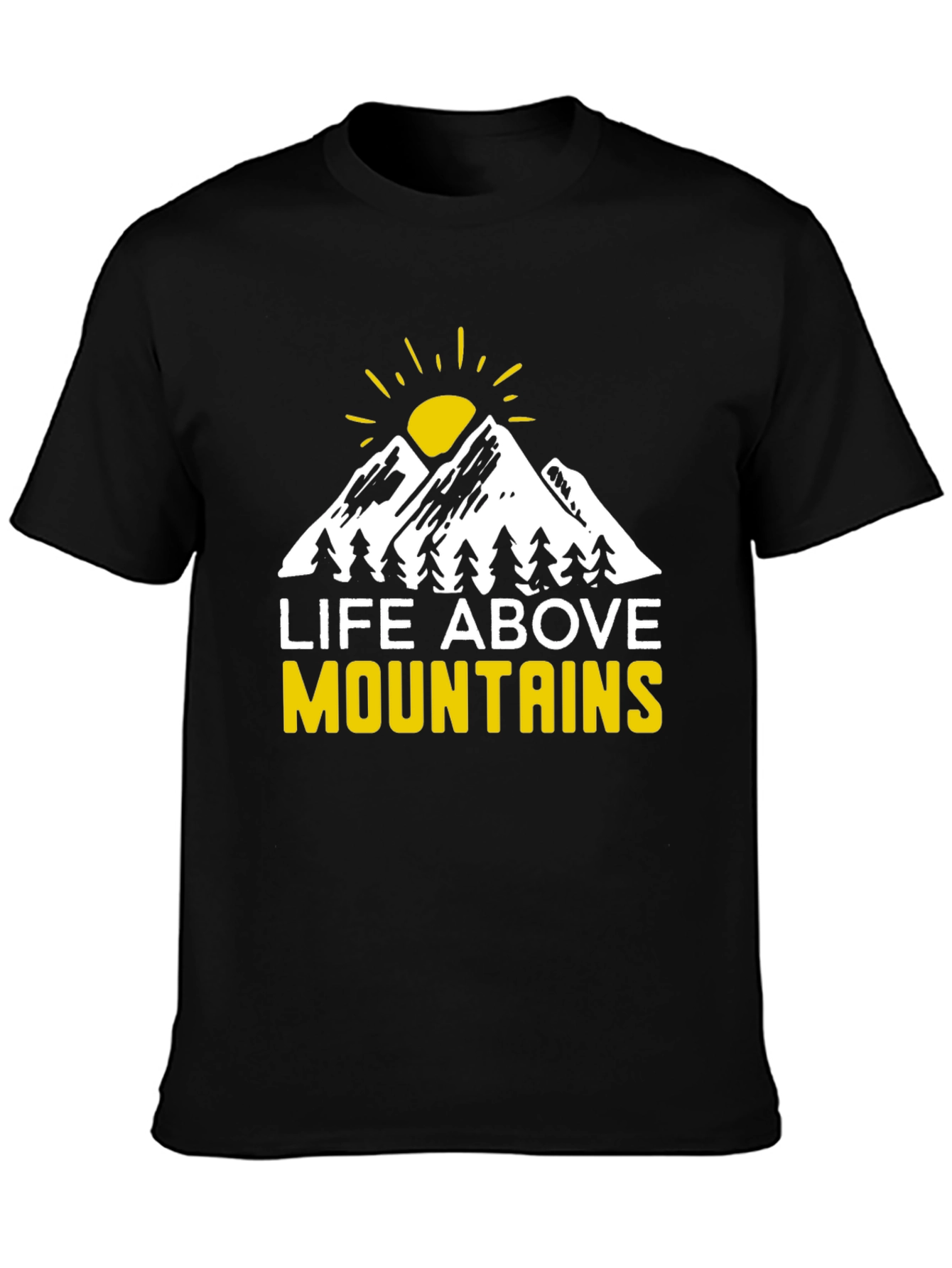 Life Above Mountains Graphic Tee - Black