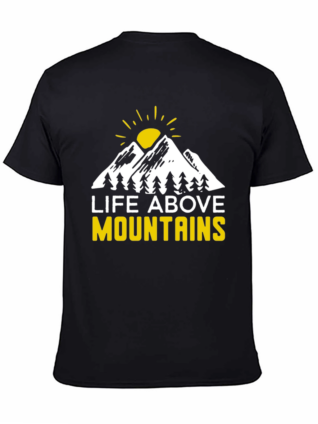 Life Above Mountains Graphic Tee - Black