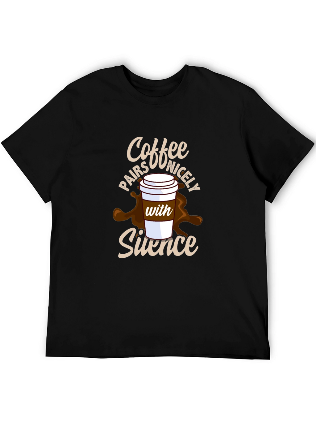 Coffee and Silence Graphic Tee