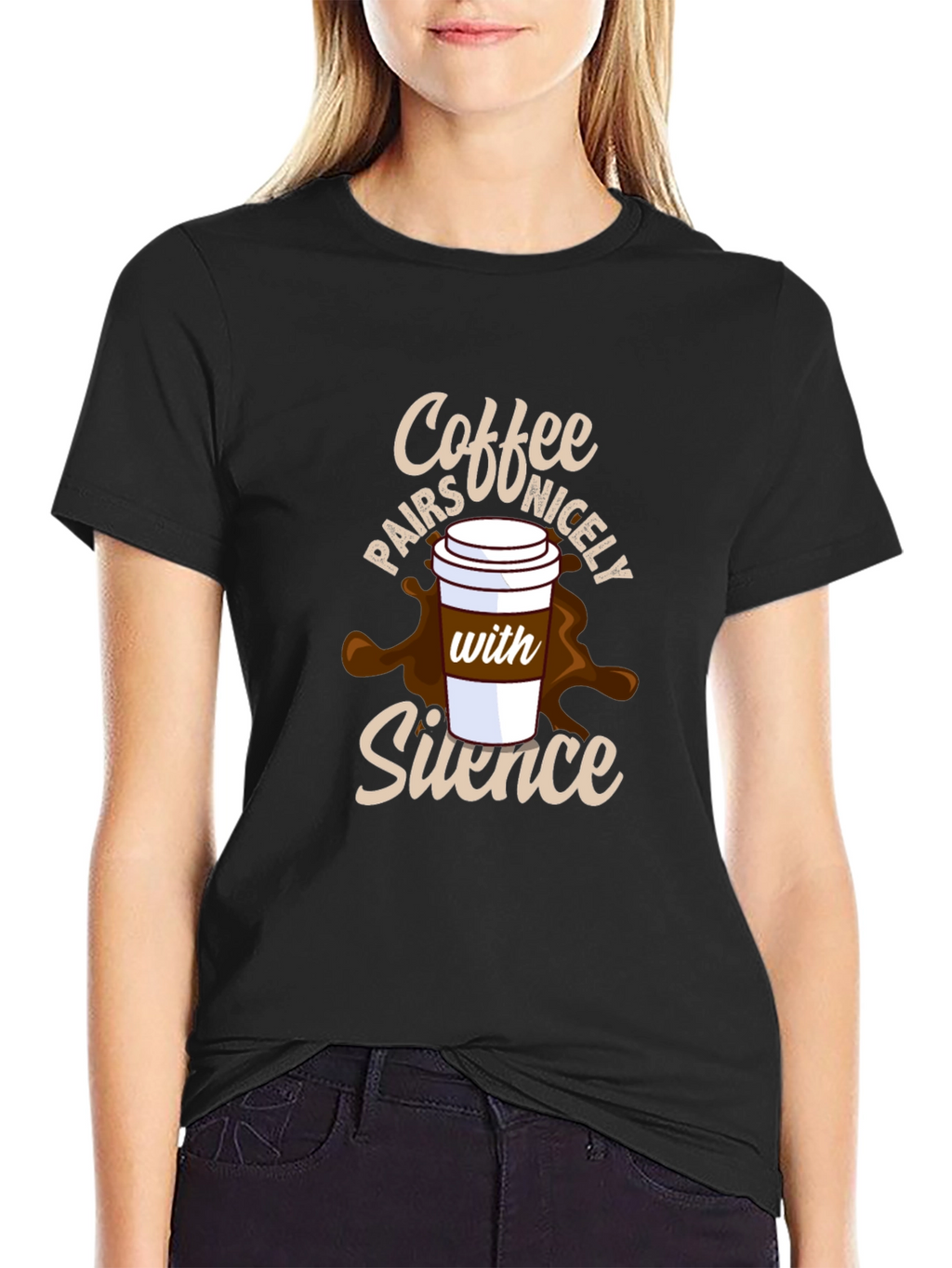 Coffee and Silence Graphic Tee
