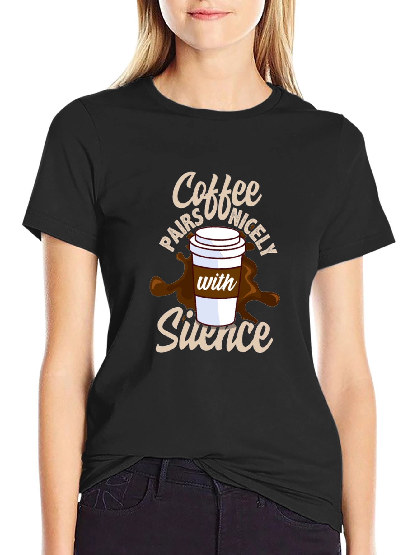Coffee and Silence Graphic Tee