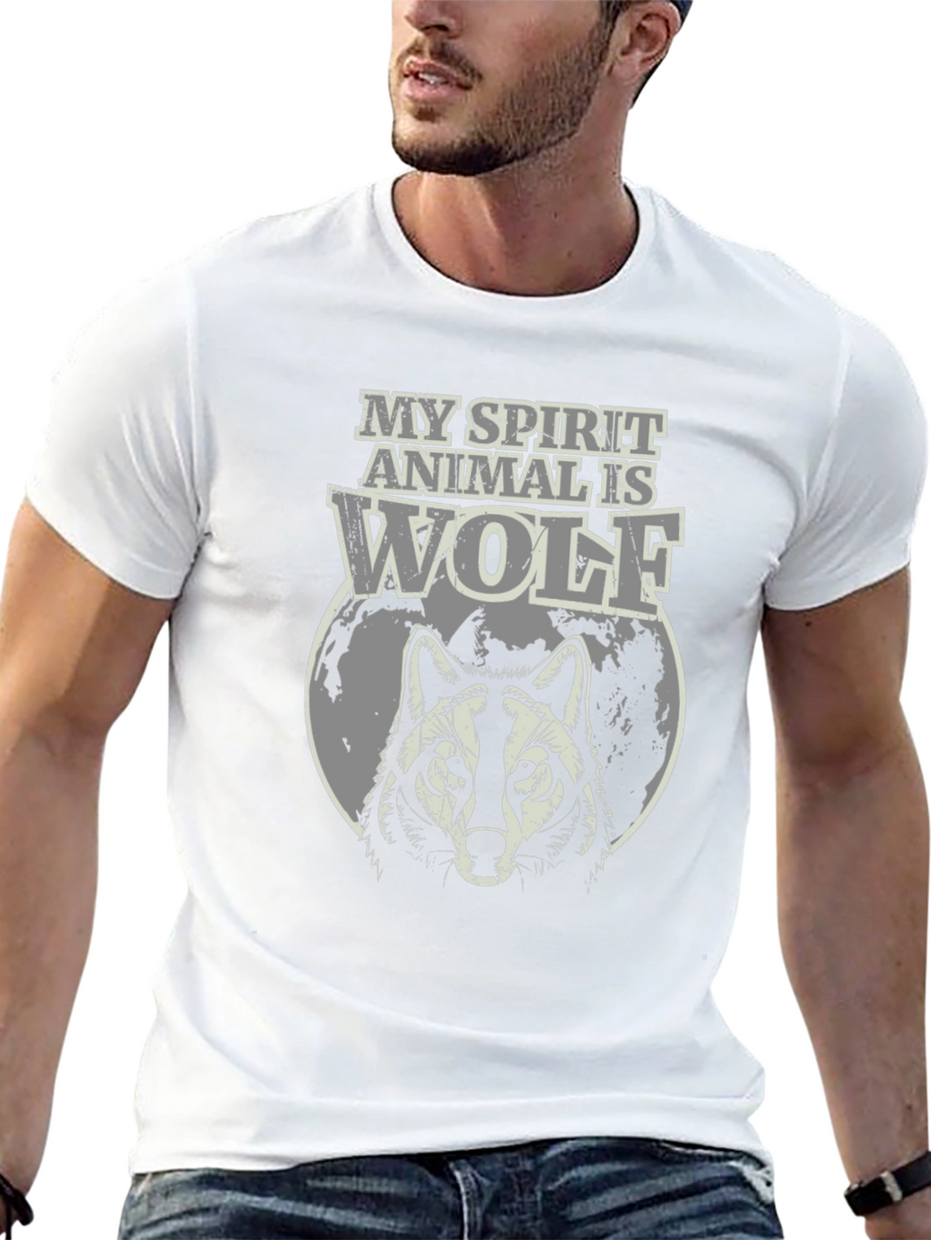 Wolf Spirit Animal Graphic T-Shirt