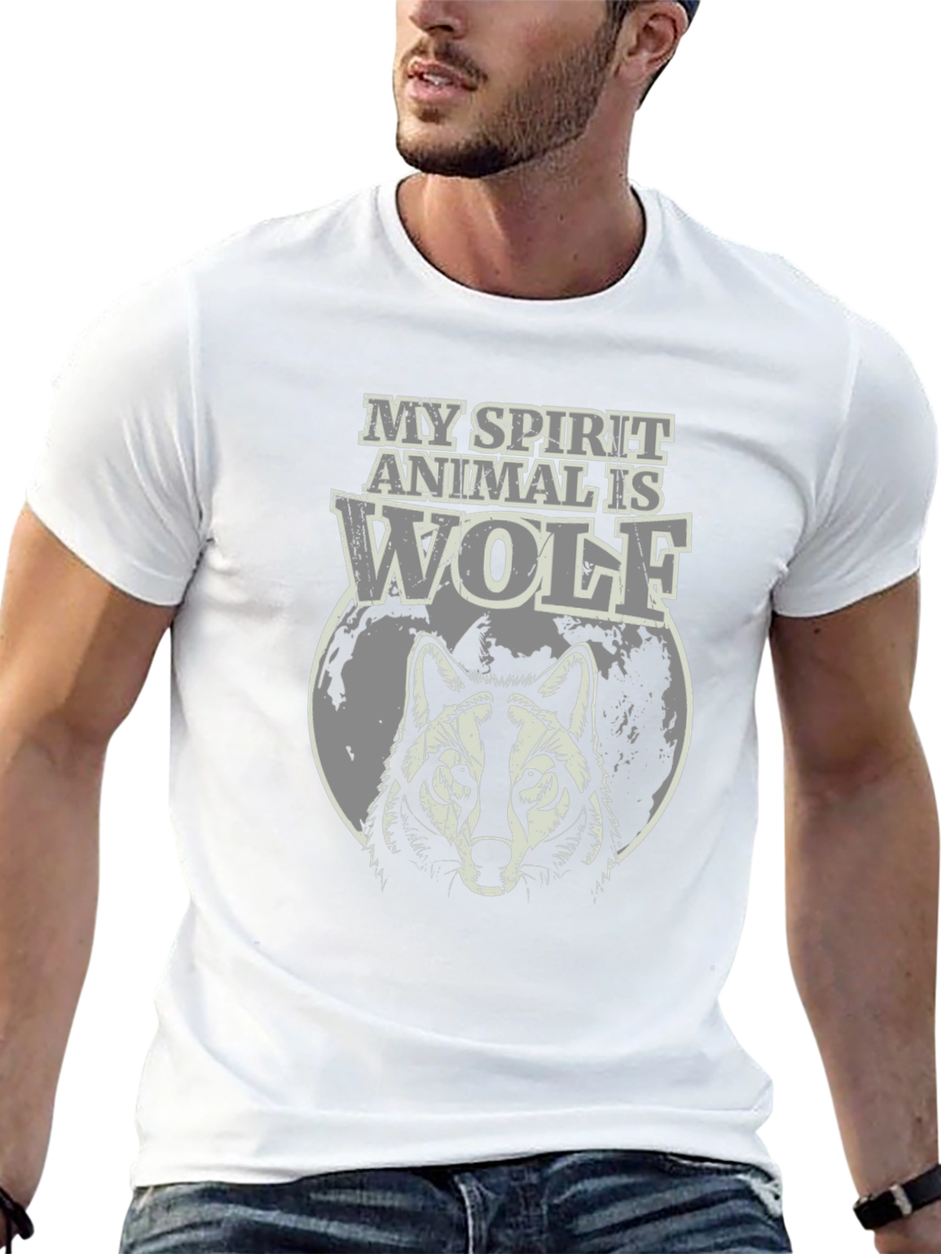 Wolf Spirit Animal Graphic T-Shirt