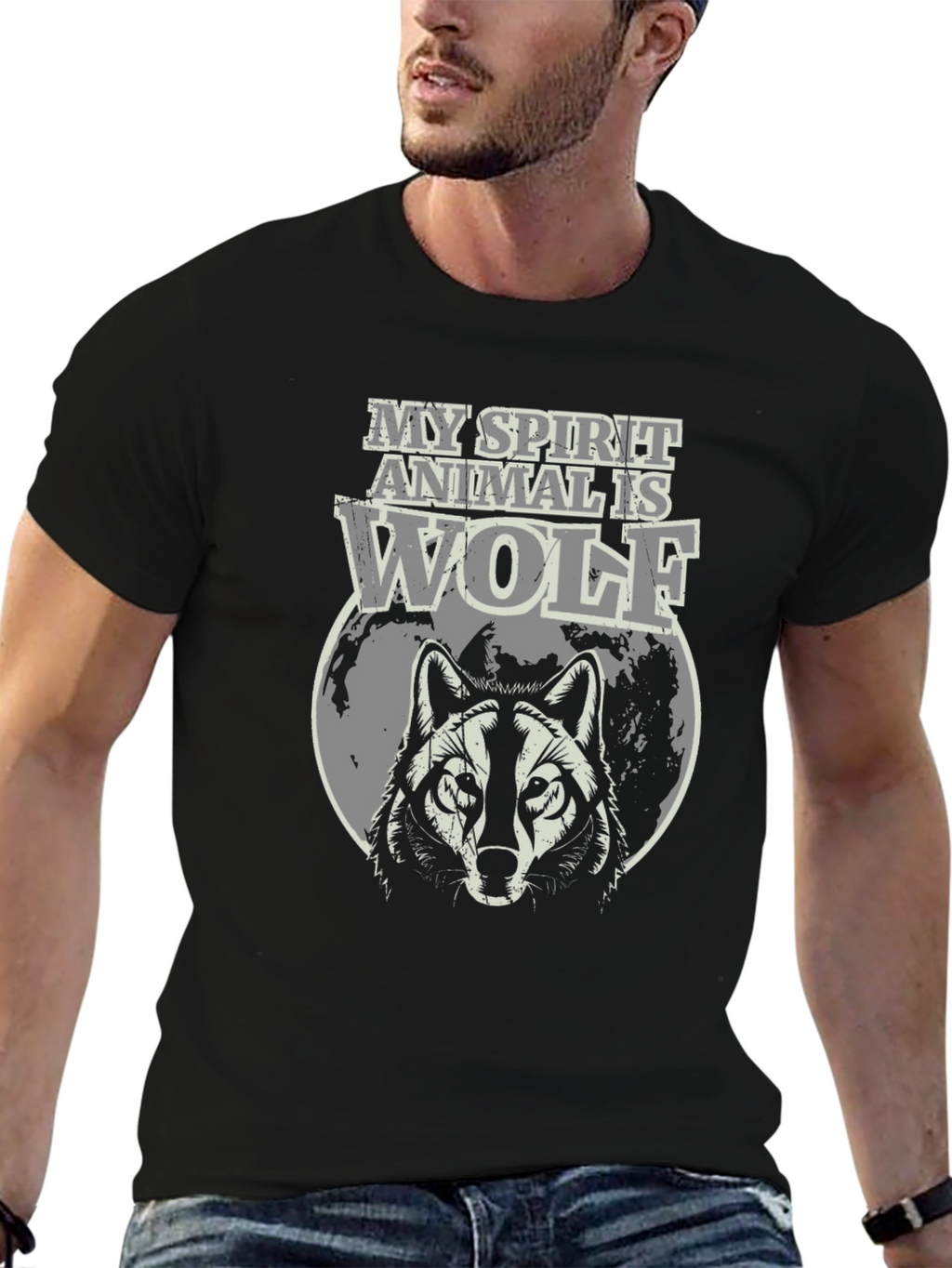 Wolf Spirit Animal Graphic T-Shirt
