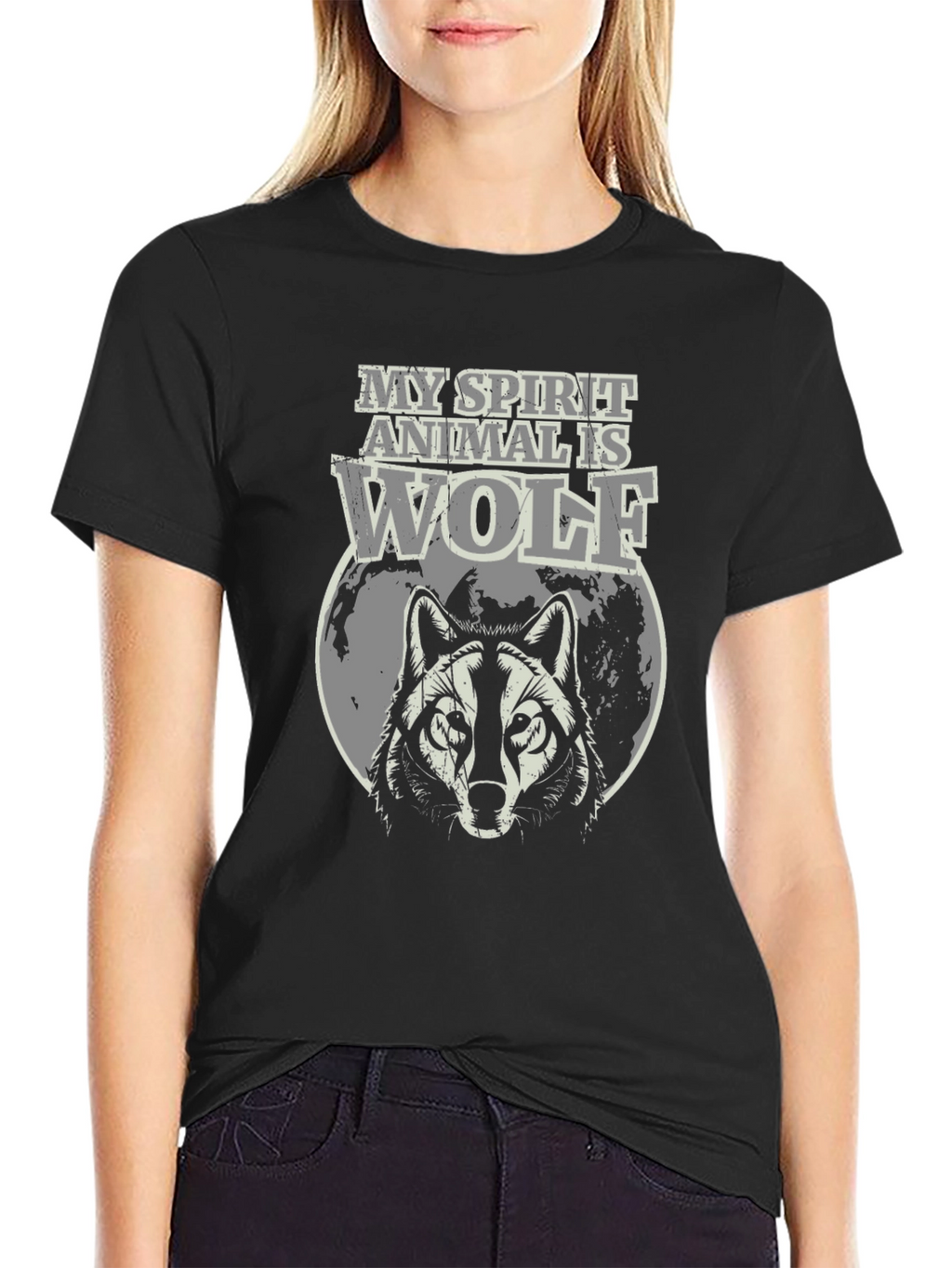 Wolf Spirit Animal Graphic T-Shirt