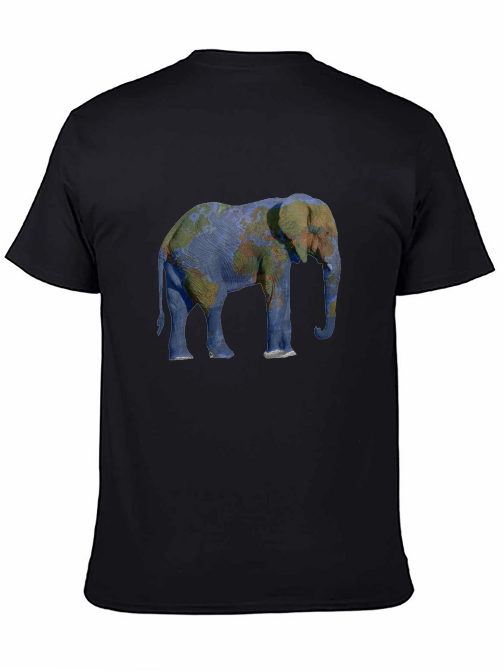 Elephant World Map Graphic Tee