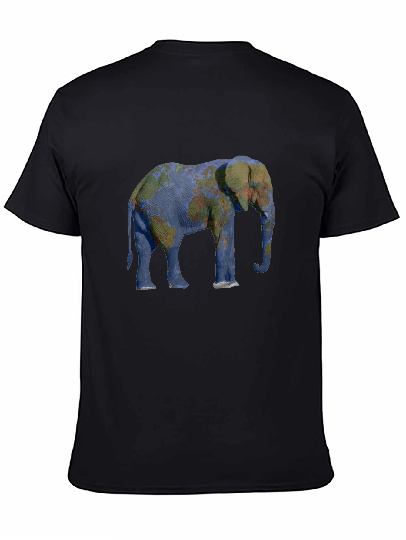 Elephant World Map Graphic Tee