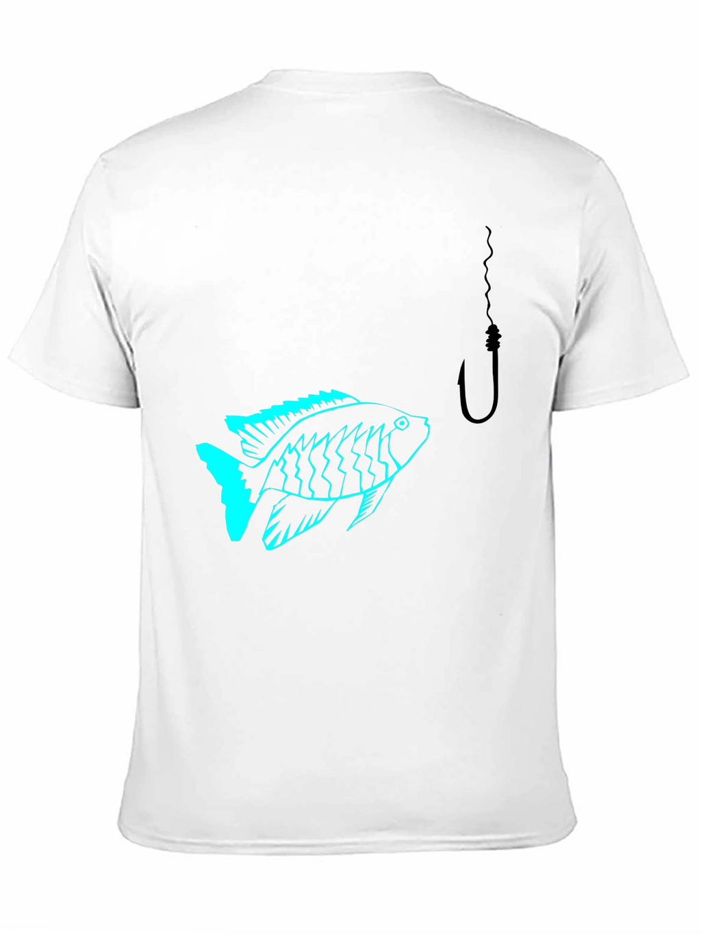 Fish Hook Black T-Shirt