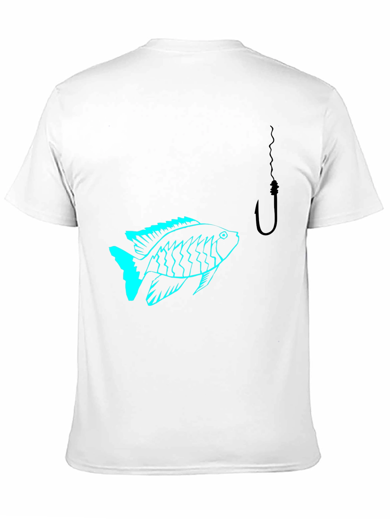 Fish Hook Black T-Shirt
