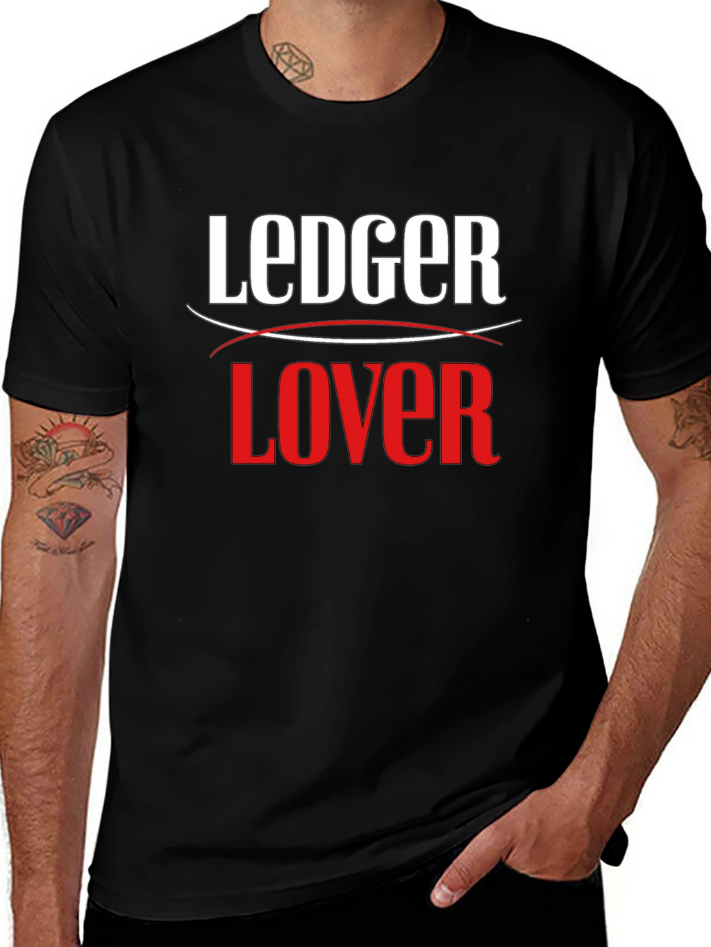 Ledger Lover Black T-Shirt - Crypto Enthusiast Apparel