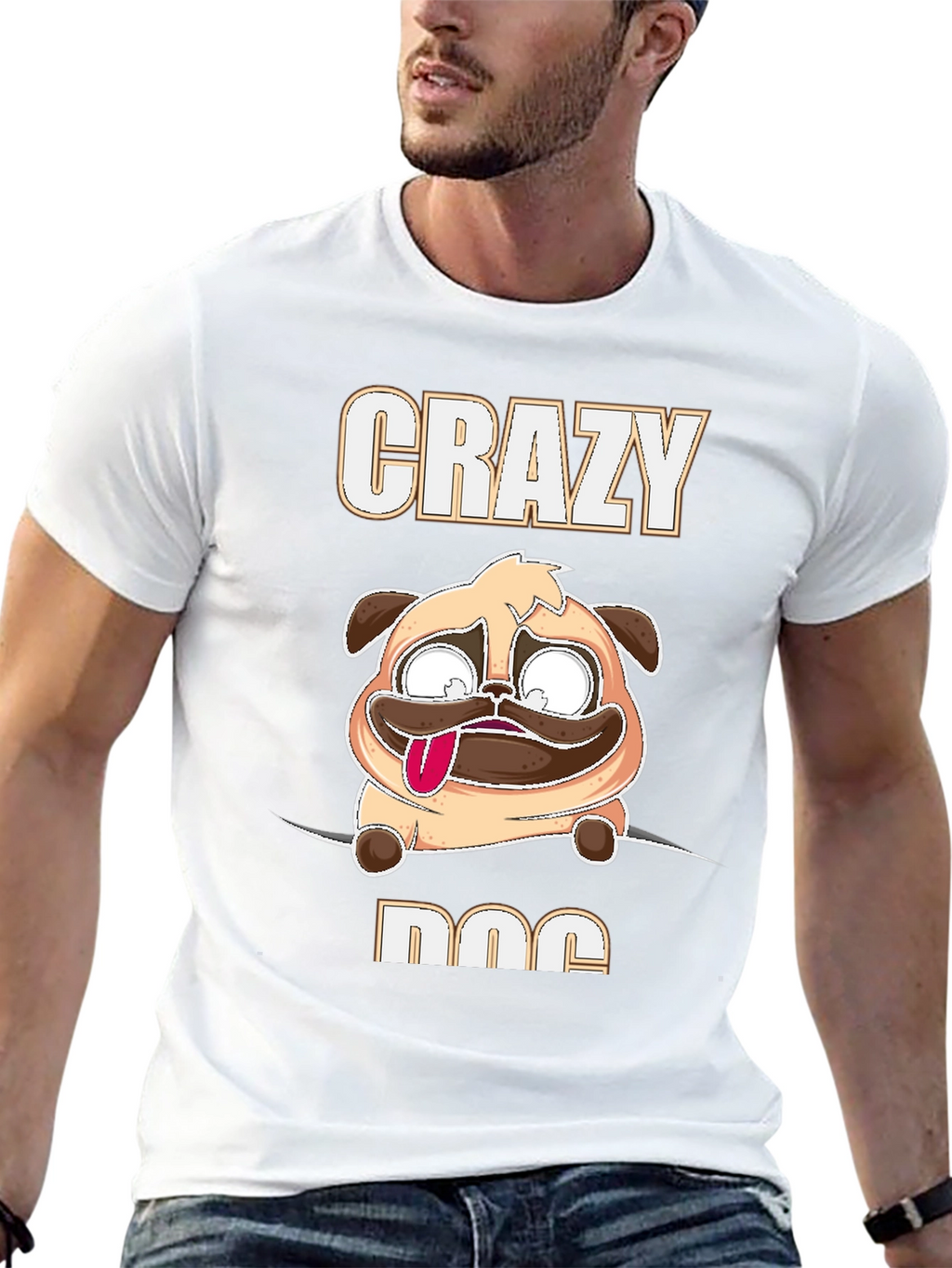 Crazy Dog Graphic Tee