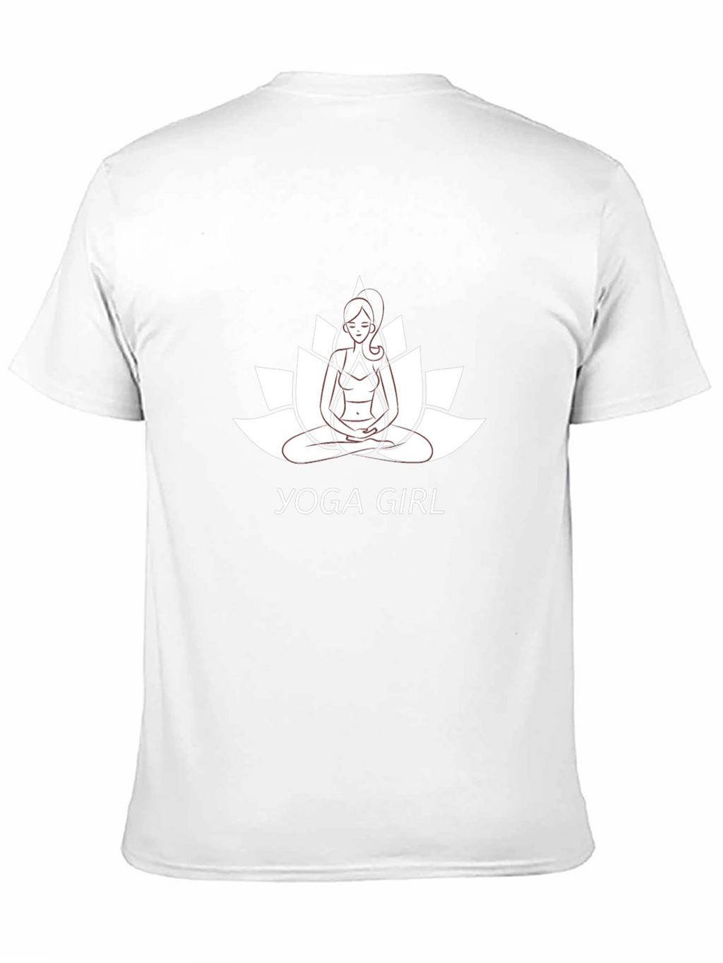 Yoga Girl Lotus Flower Graphic Tee - Black