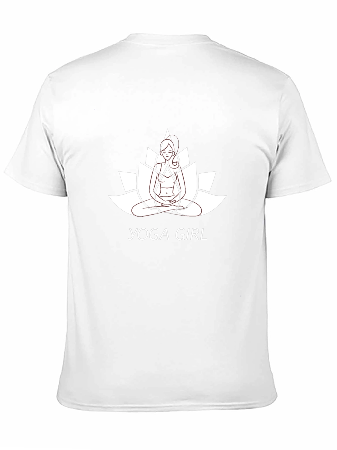 Yoga Girl Lotus Flower Graphic Tee - Black