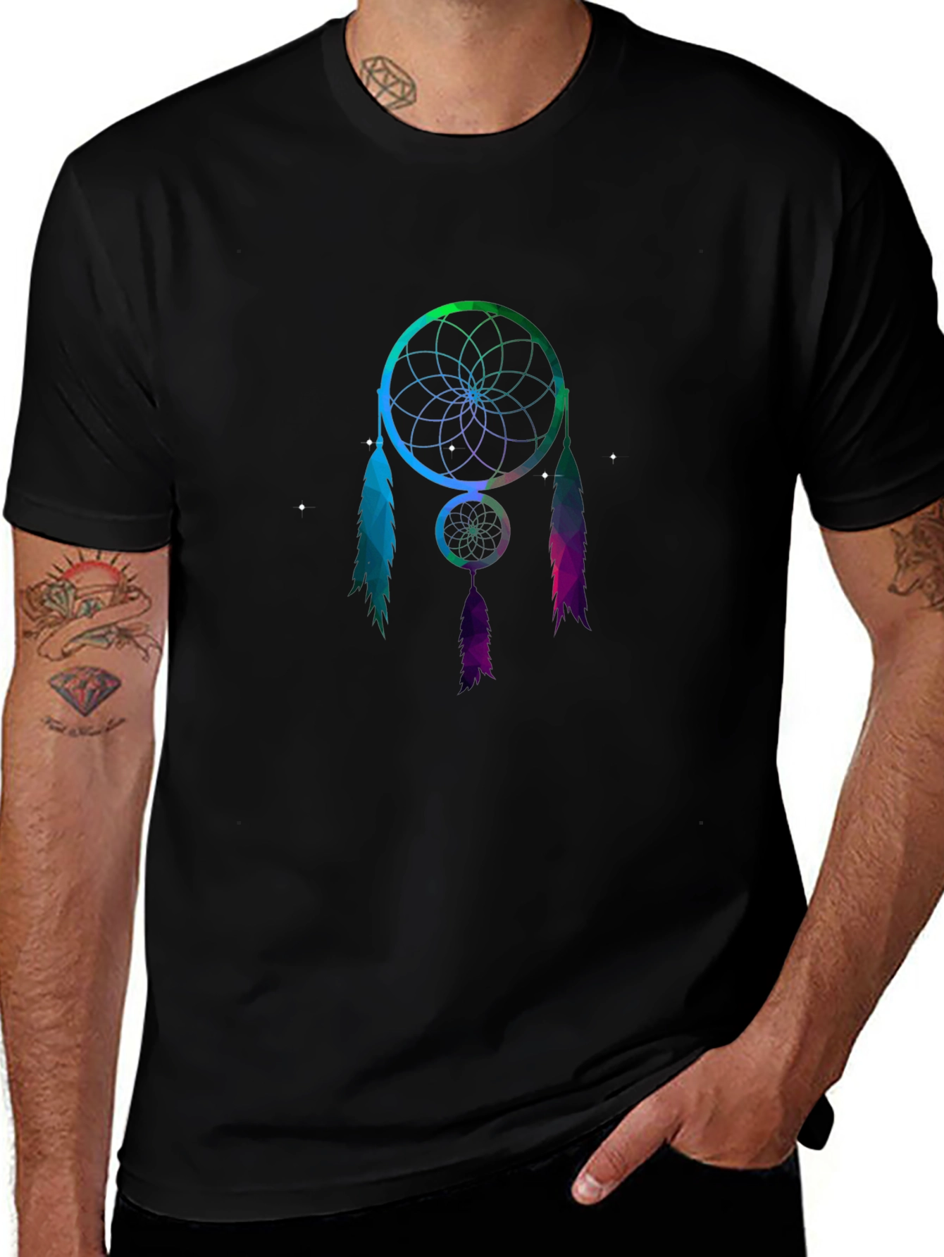 Dreamcatcher Graphic Black T-Shirt
