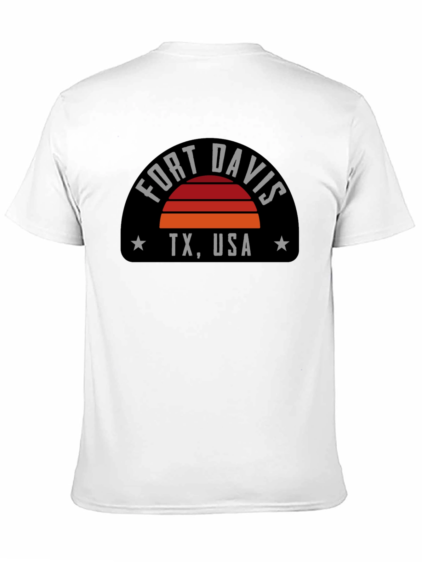 Fort Davis TX USA T-Shirt - Retro Sunset Graphic Tee