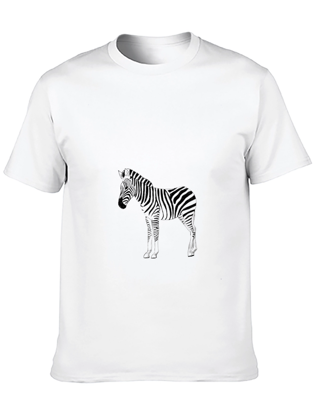 Zebra Print Black Tee