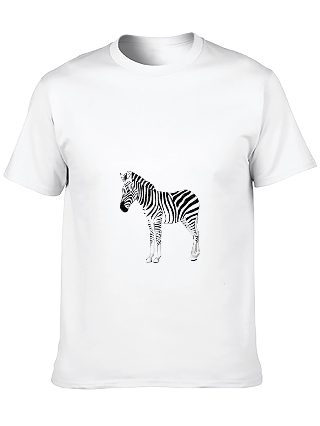 Zebra Print Black Tee