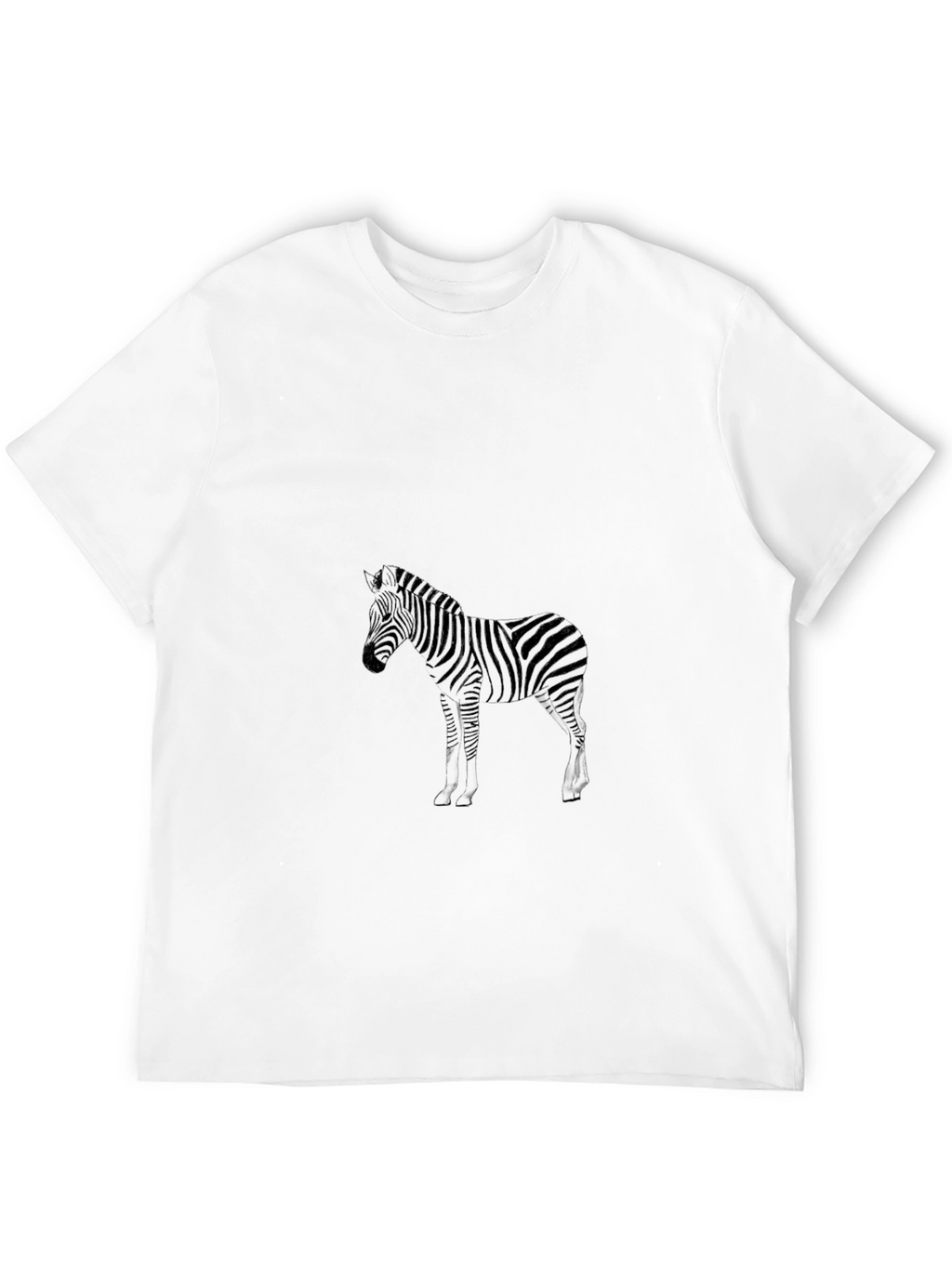 Zebra Print Black Tee