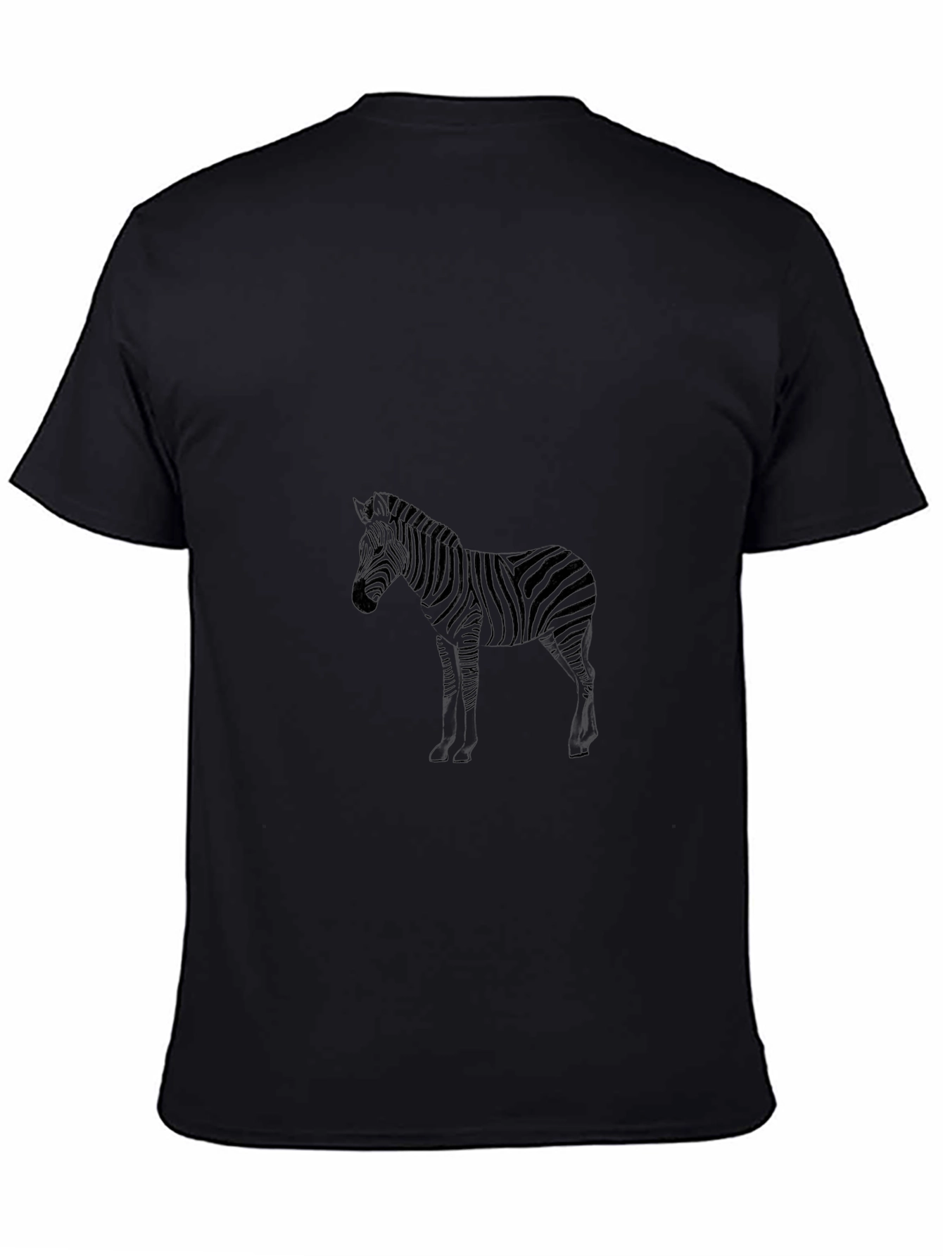Zebra Print Black Tee