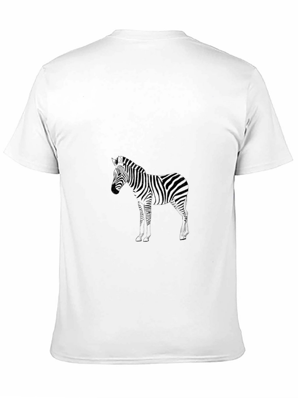 Zebra Print Black Tee