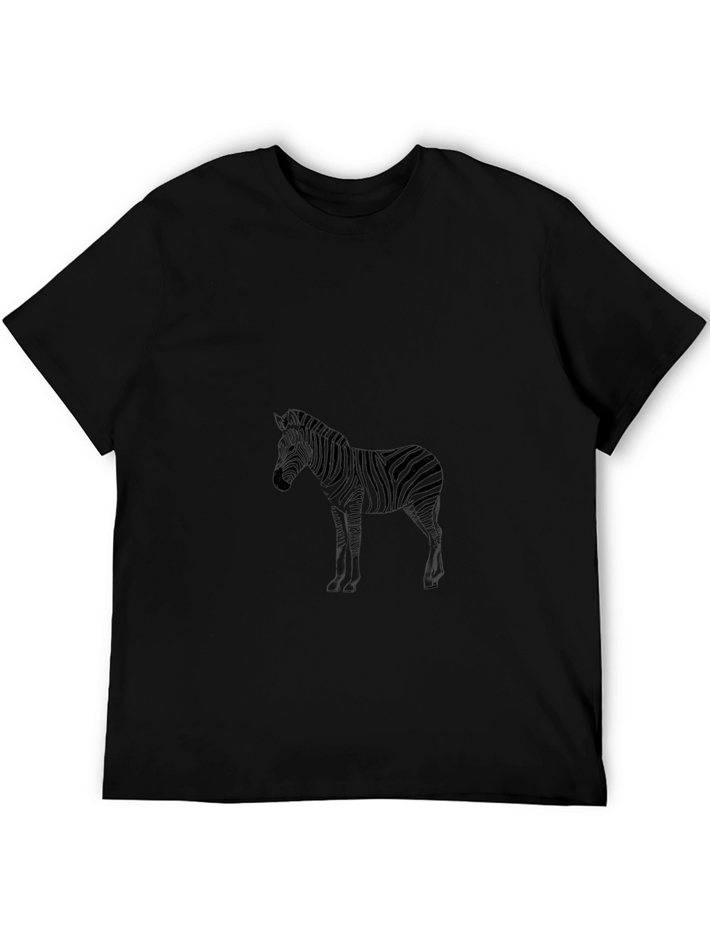 Zebra Print Black Tee