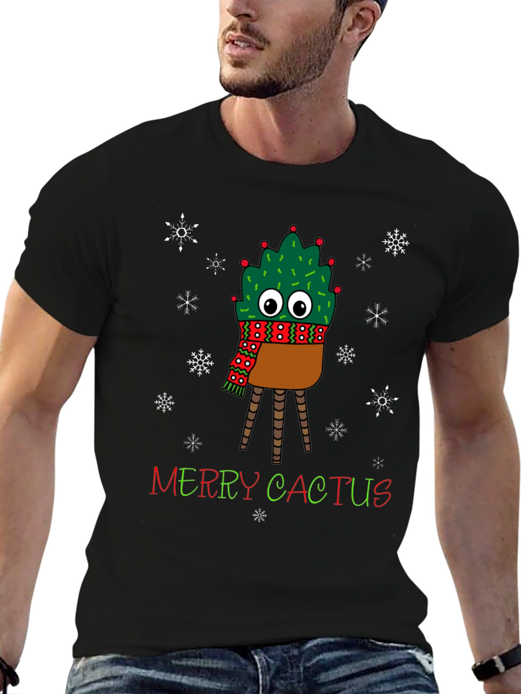 Merry Cactus Holiday T-Shirt