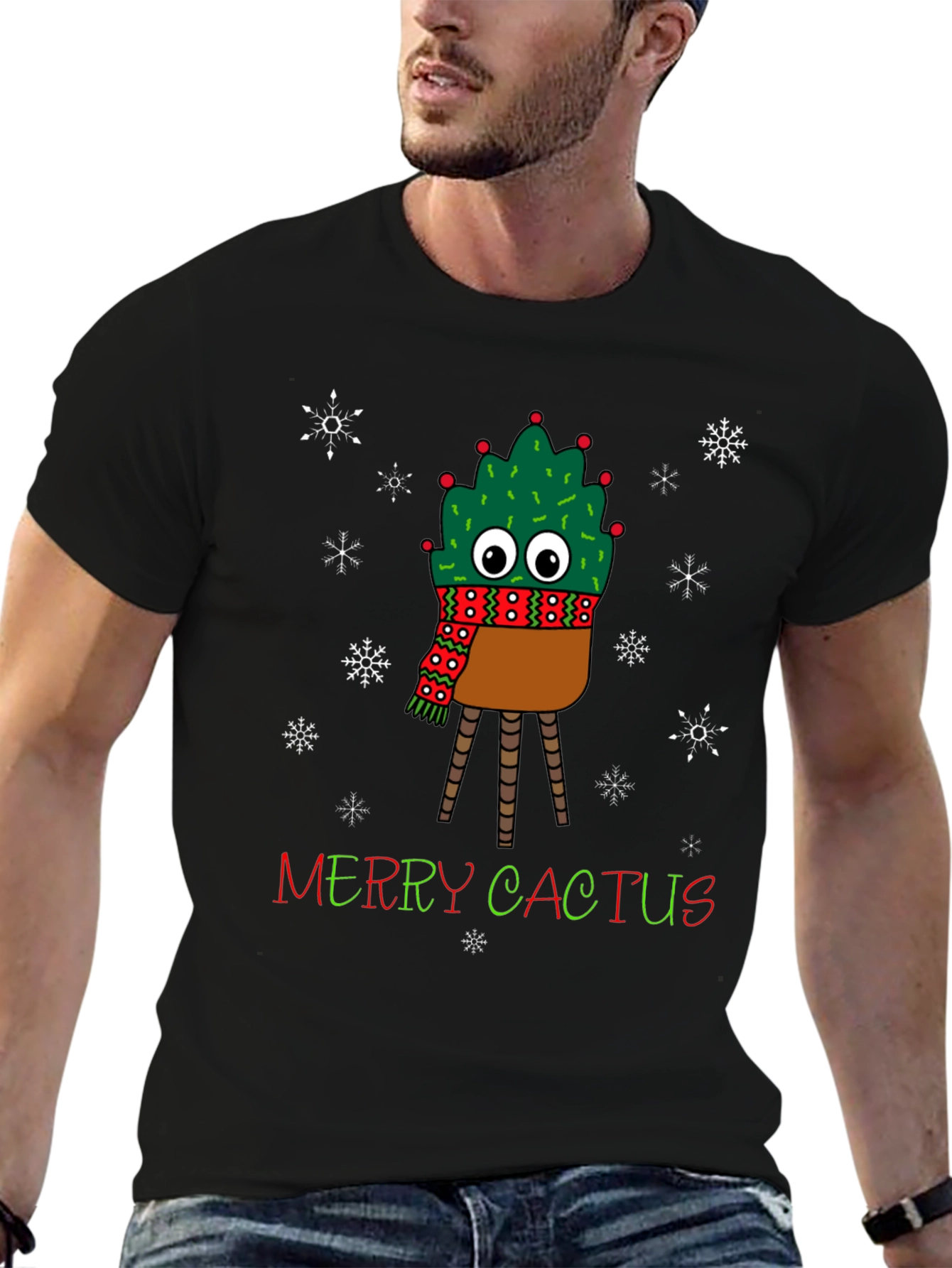 Merry Cactus Holiday T-Shirt