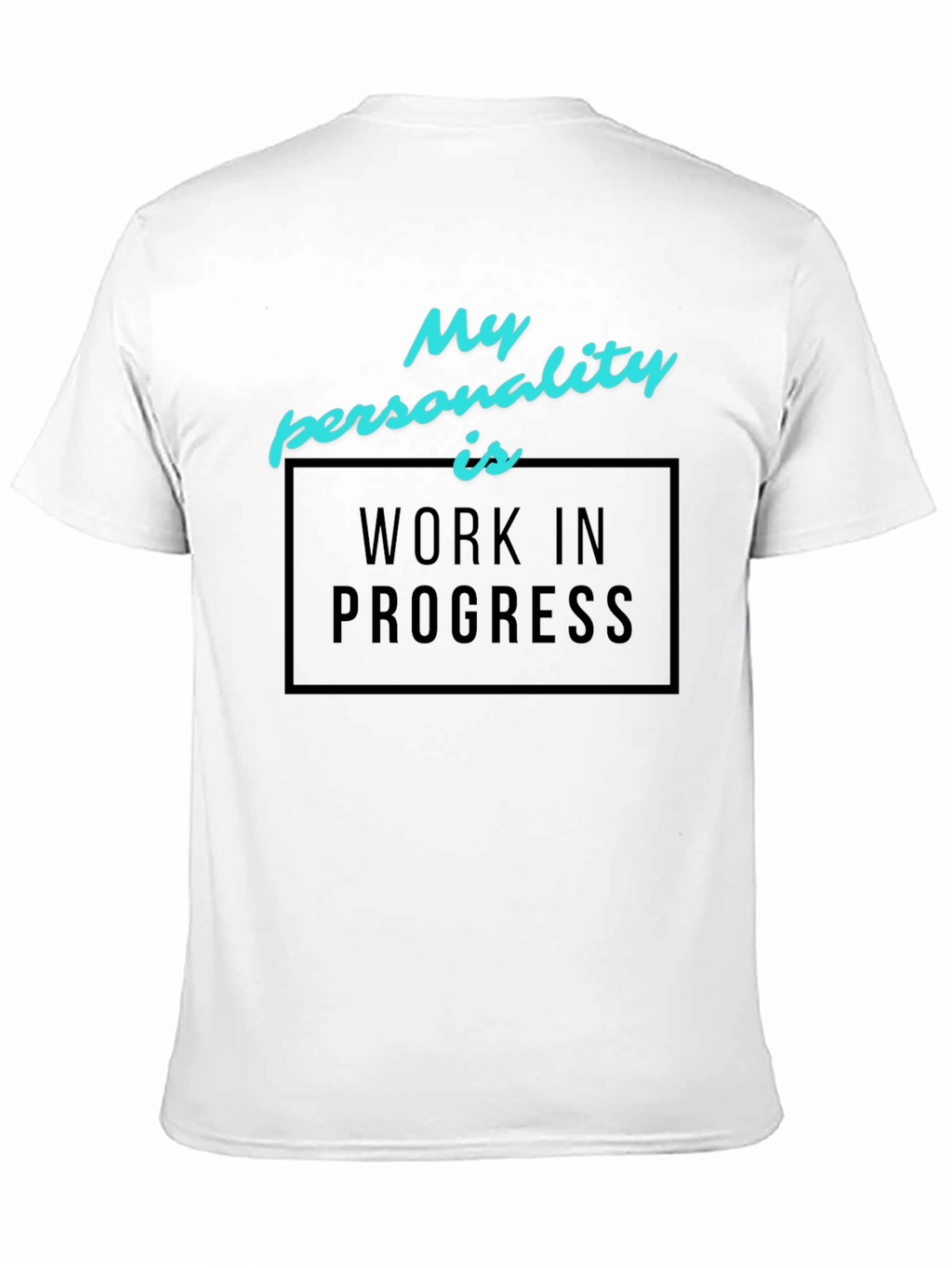 Work in Progress Graphic Tee - Black Cotton