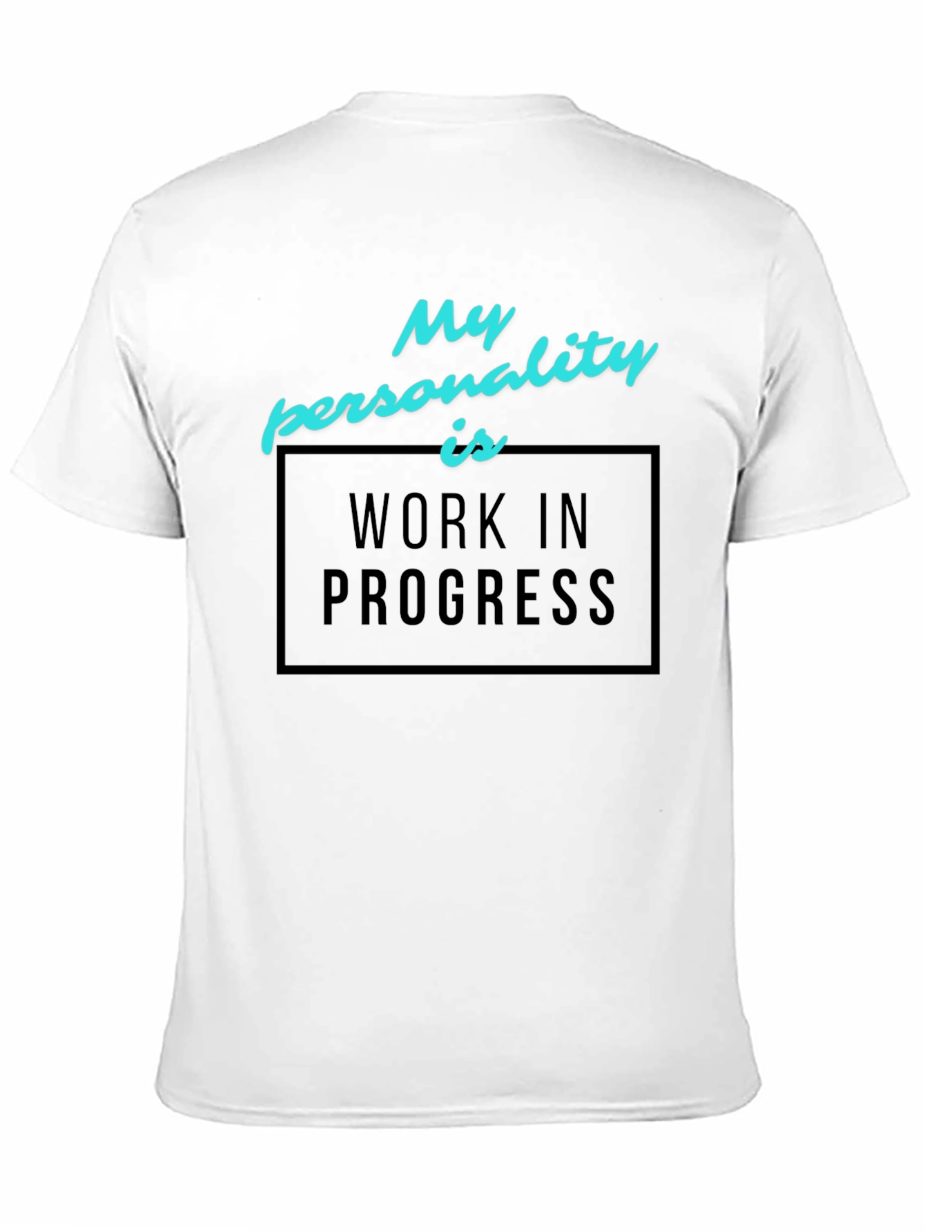 Work in Progress Graphic Tee - Black Cotton