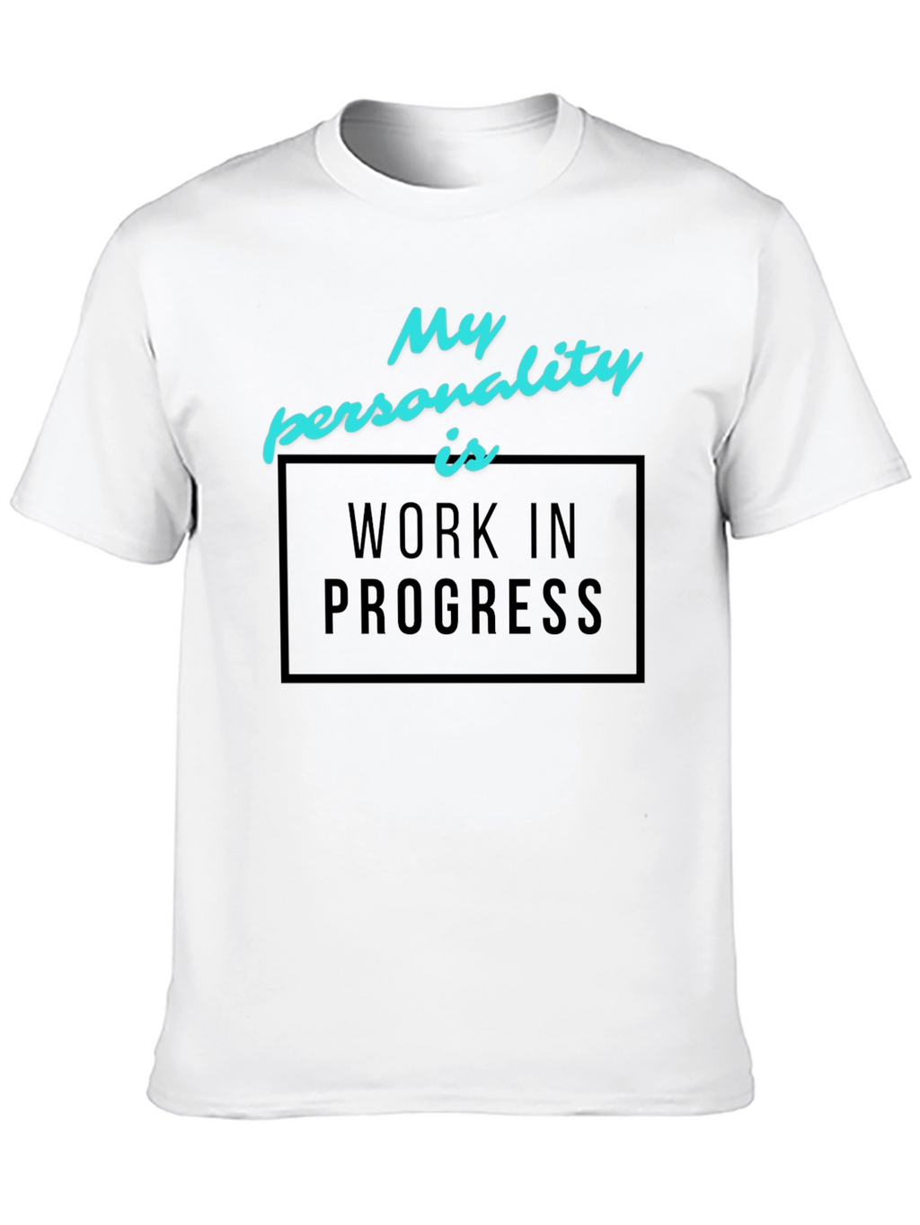 Work in Progress Graphic Tee - Black Cotton