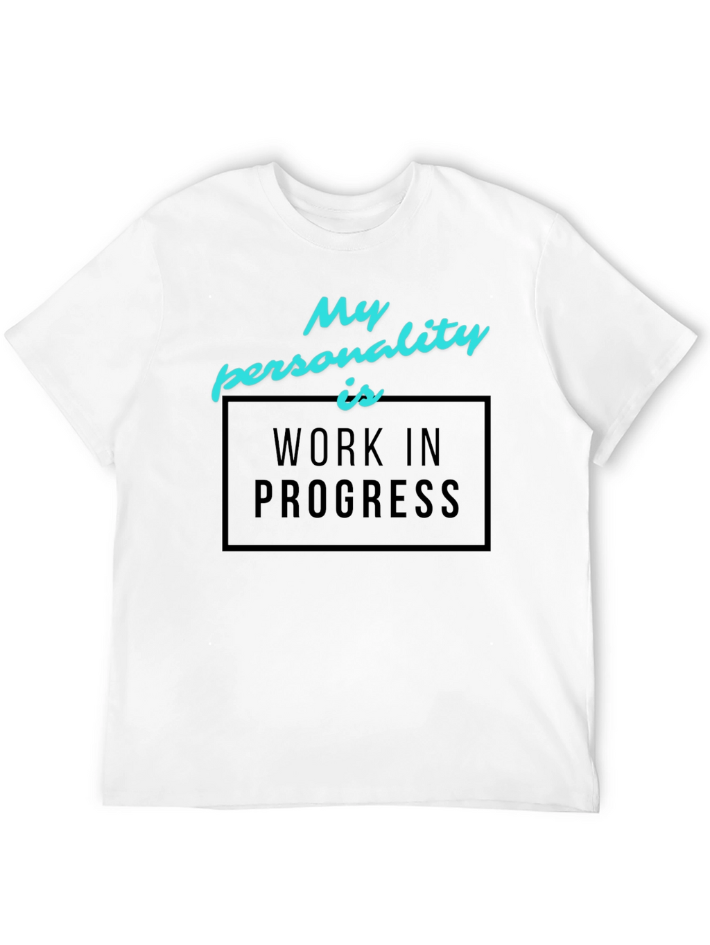 Work in Progress Graphic Tee - Black Cotton