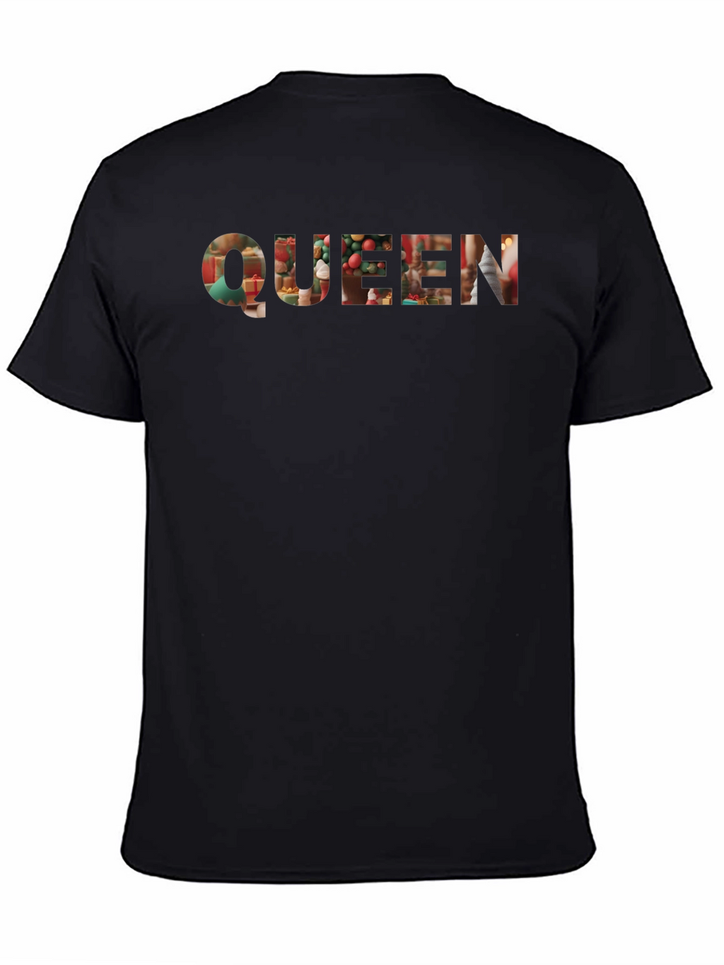 Queen Holiday T-Shirt - Black Crew Neck