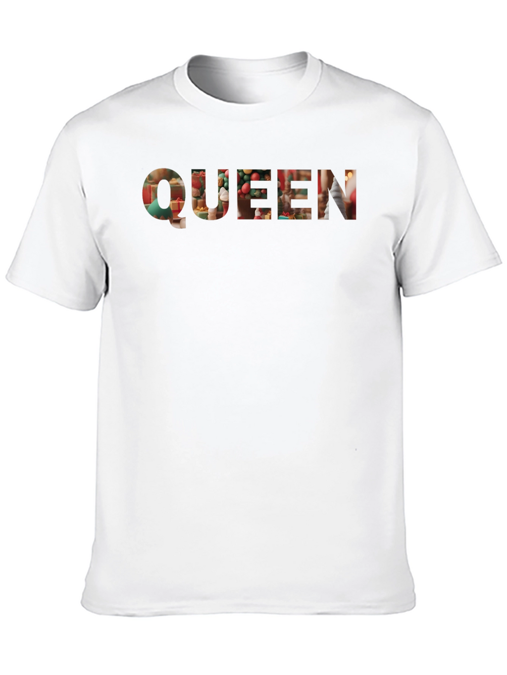 Queen Holiday T-Shirt - Black Crew Neck