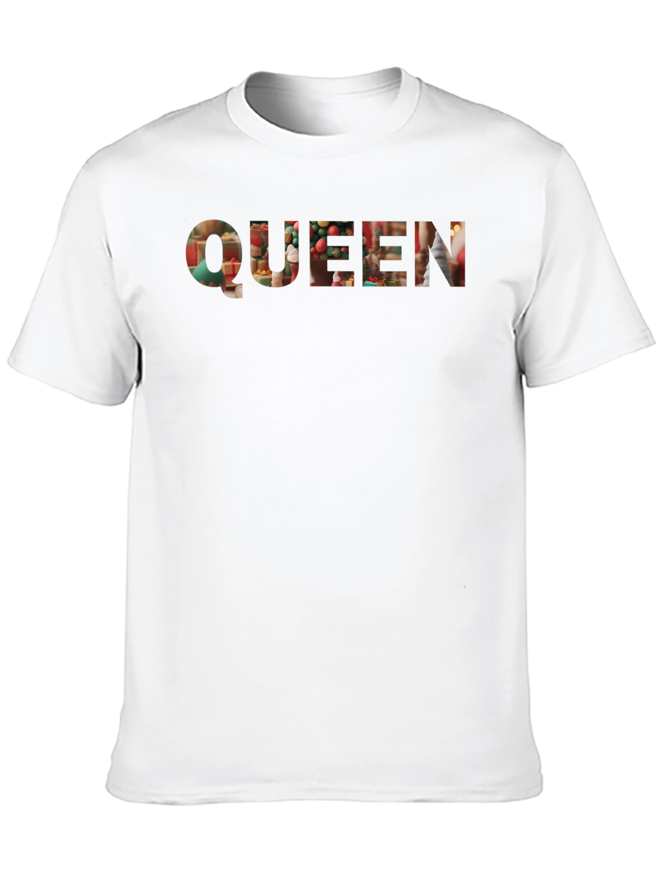 Queen Holiday T-Shirt - Black Crew Neck