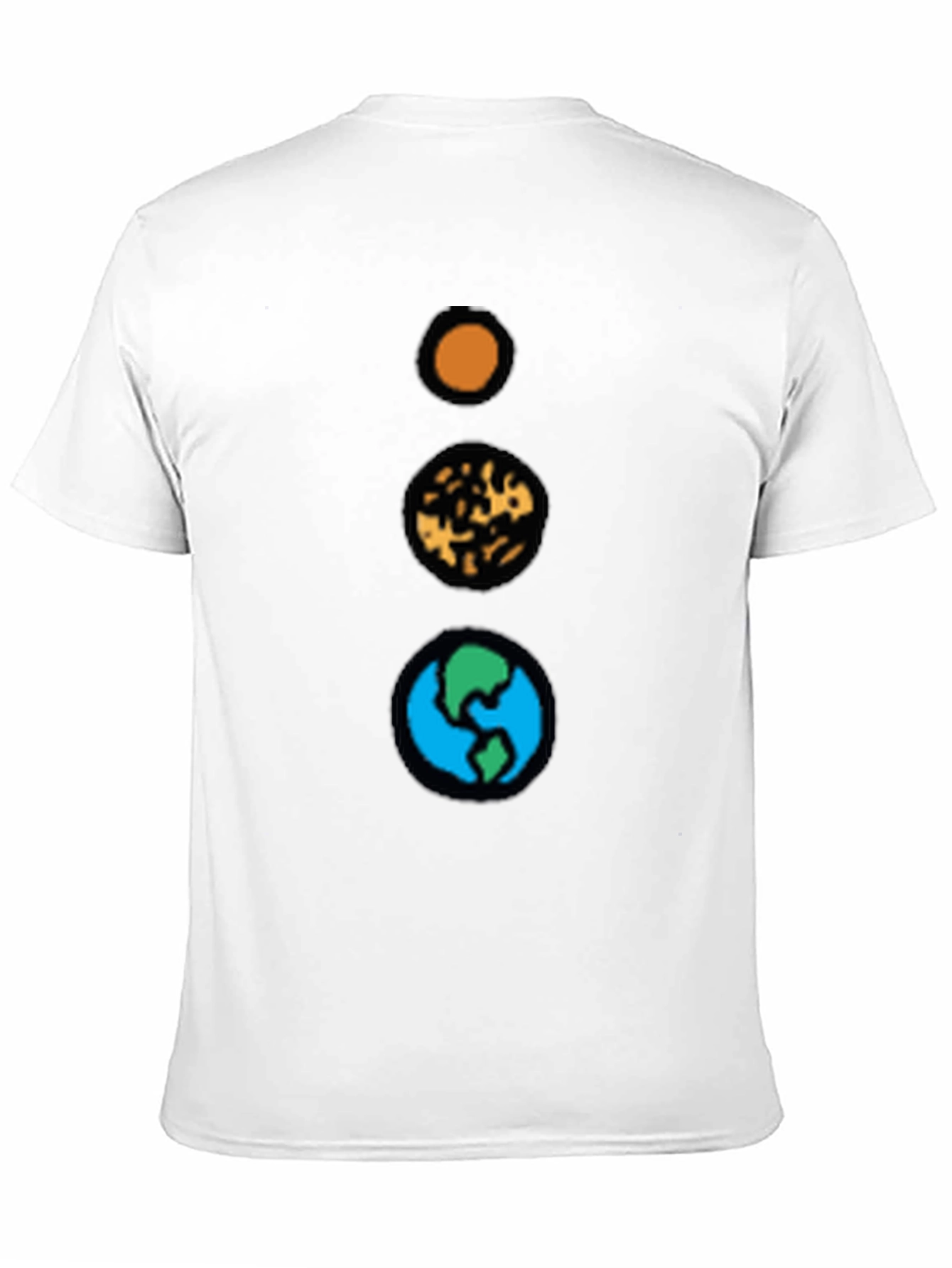 Planetary Alignment Graphic T-Shirt - Black Cotton Tee