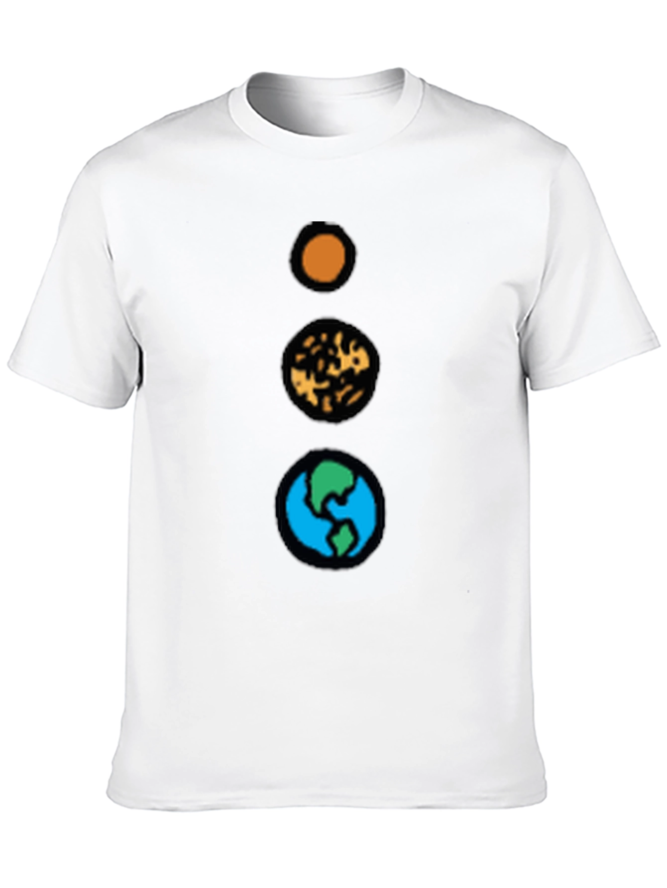 Planetary Alignment Graphic T-Shirt - Black Cotton Tee
