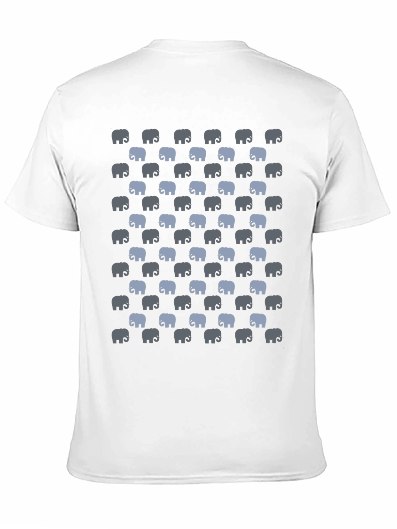 Elephant Print T-Shirt - Black
